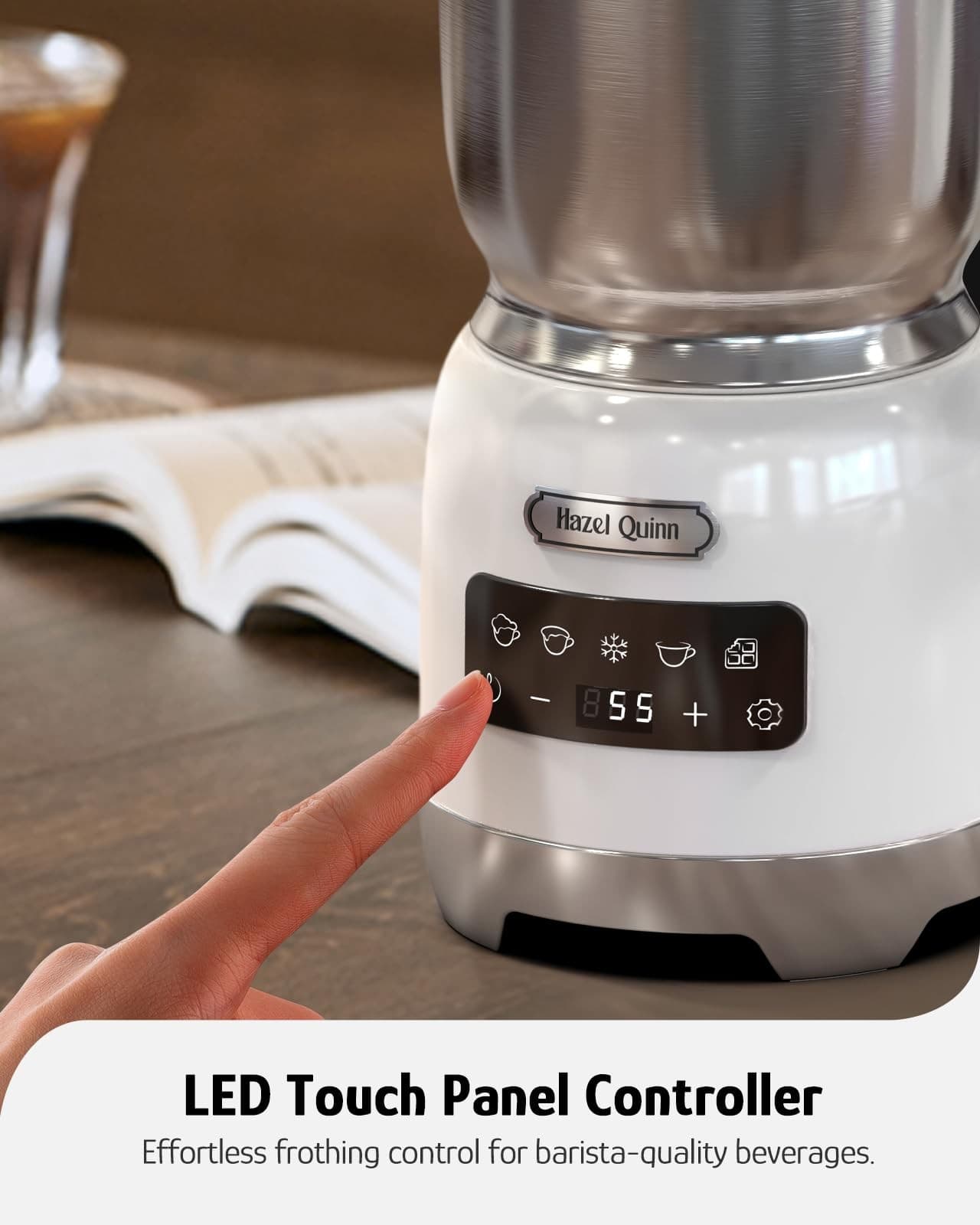 Hazel Quinn Milk Frother with Digital Display - Thumbnail 11