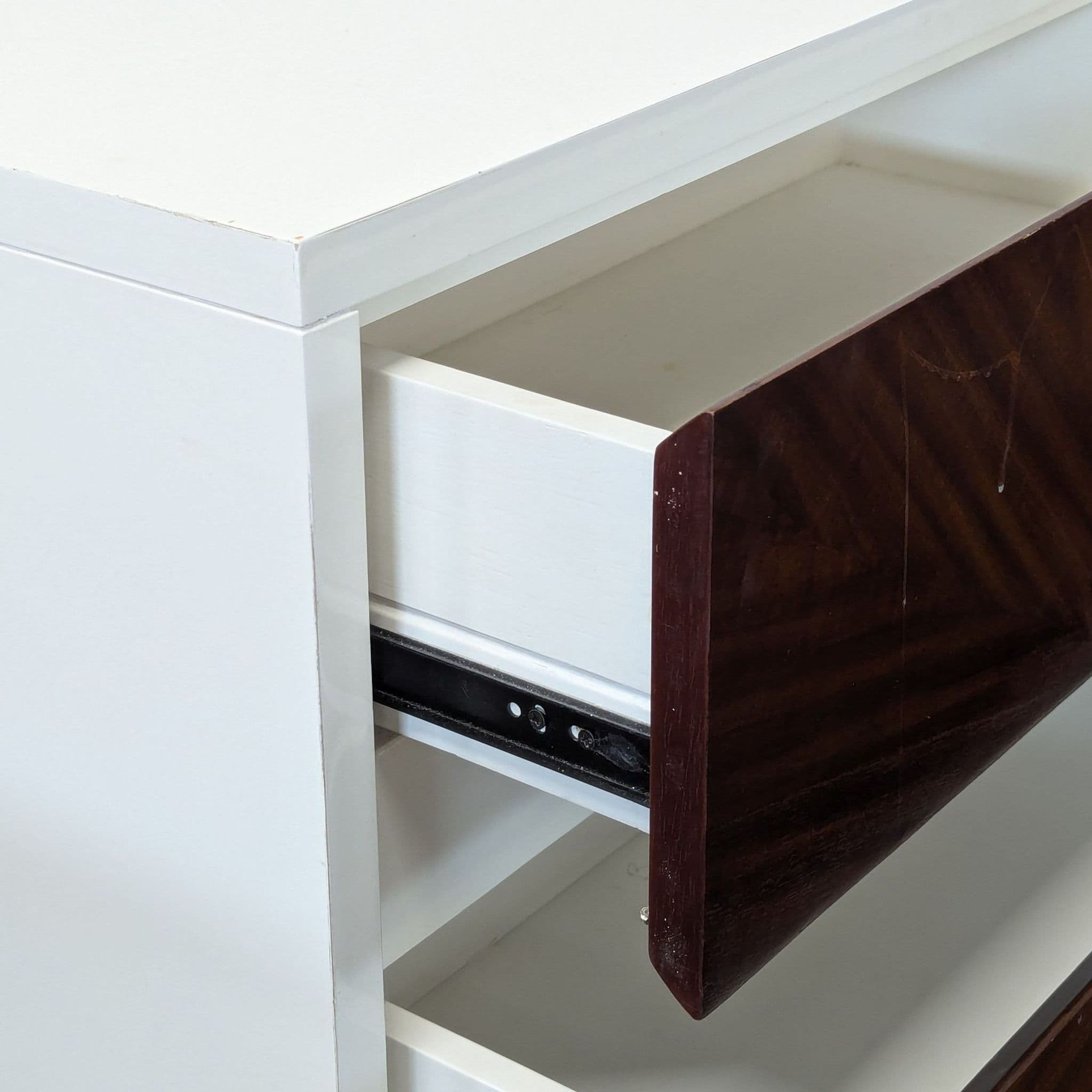 Crate & Barrel Two Drawer Nightstand - Thumbnail 4