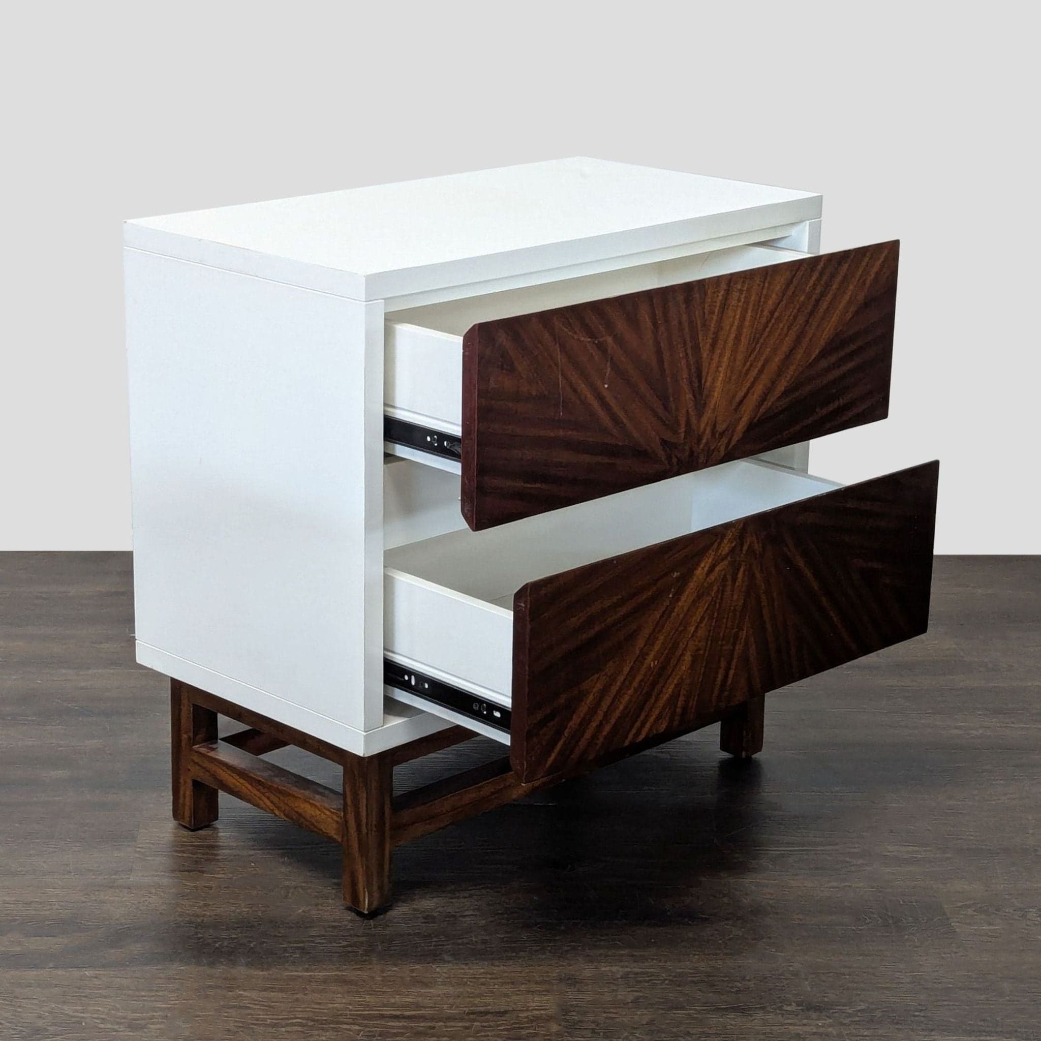 Crate & Barrel Two Drawer Nightstand - Thumbnail 2
