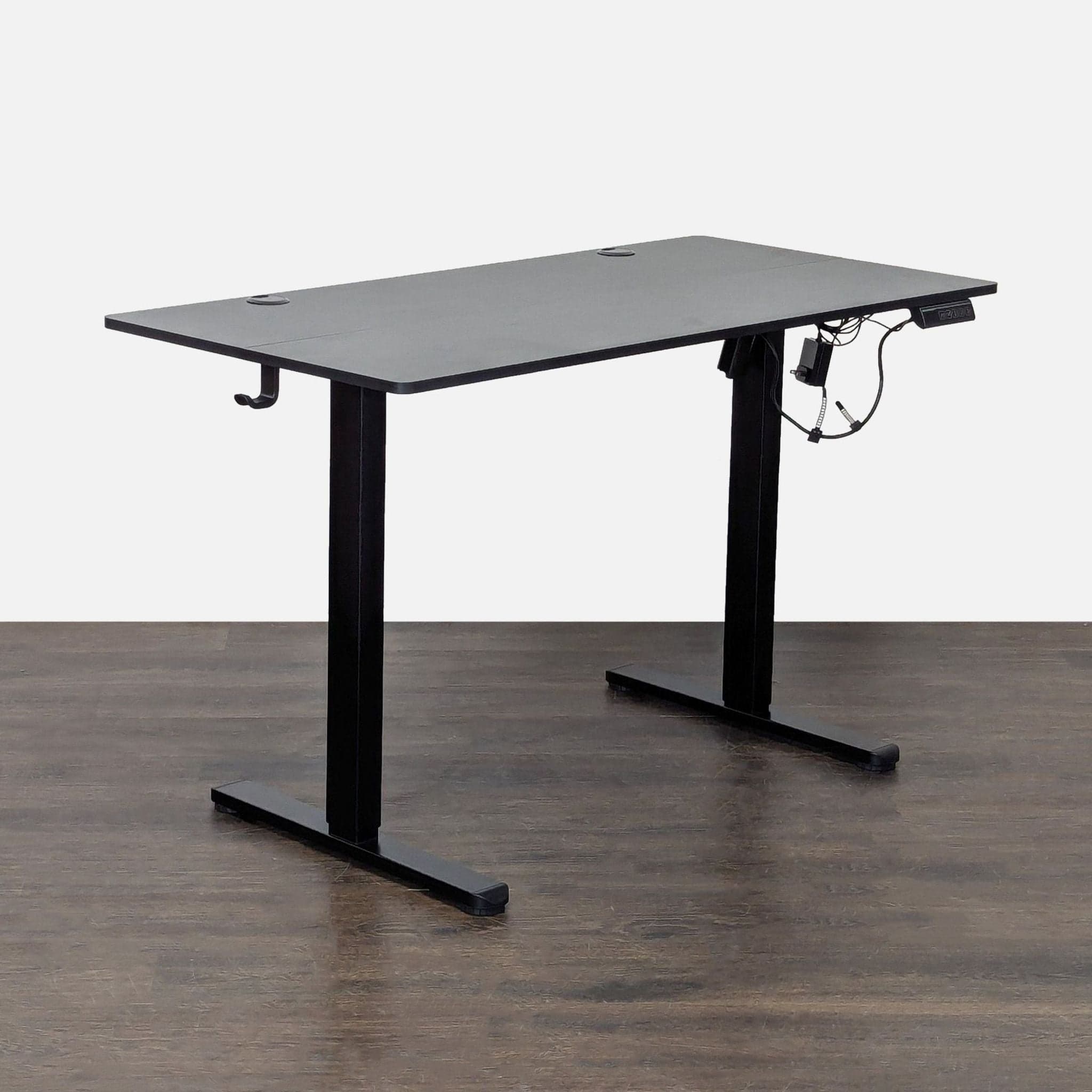 Black Electric Height Adjustable Standing Desk with Programmable Controls - Thumbnail 6