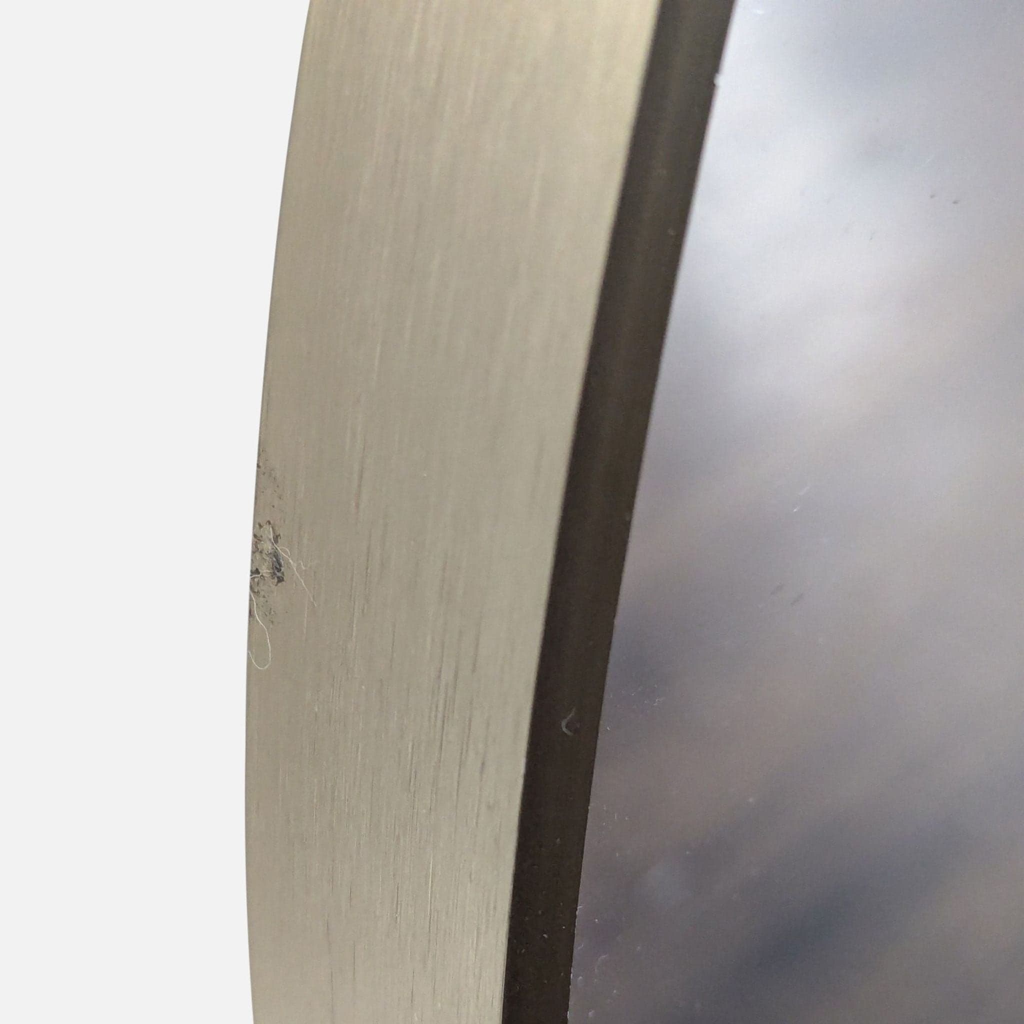 Champagne Silver Metal Round Wall Mirror - Thumbnail 4