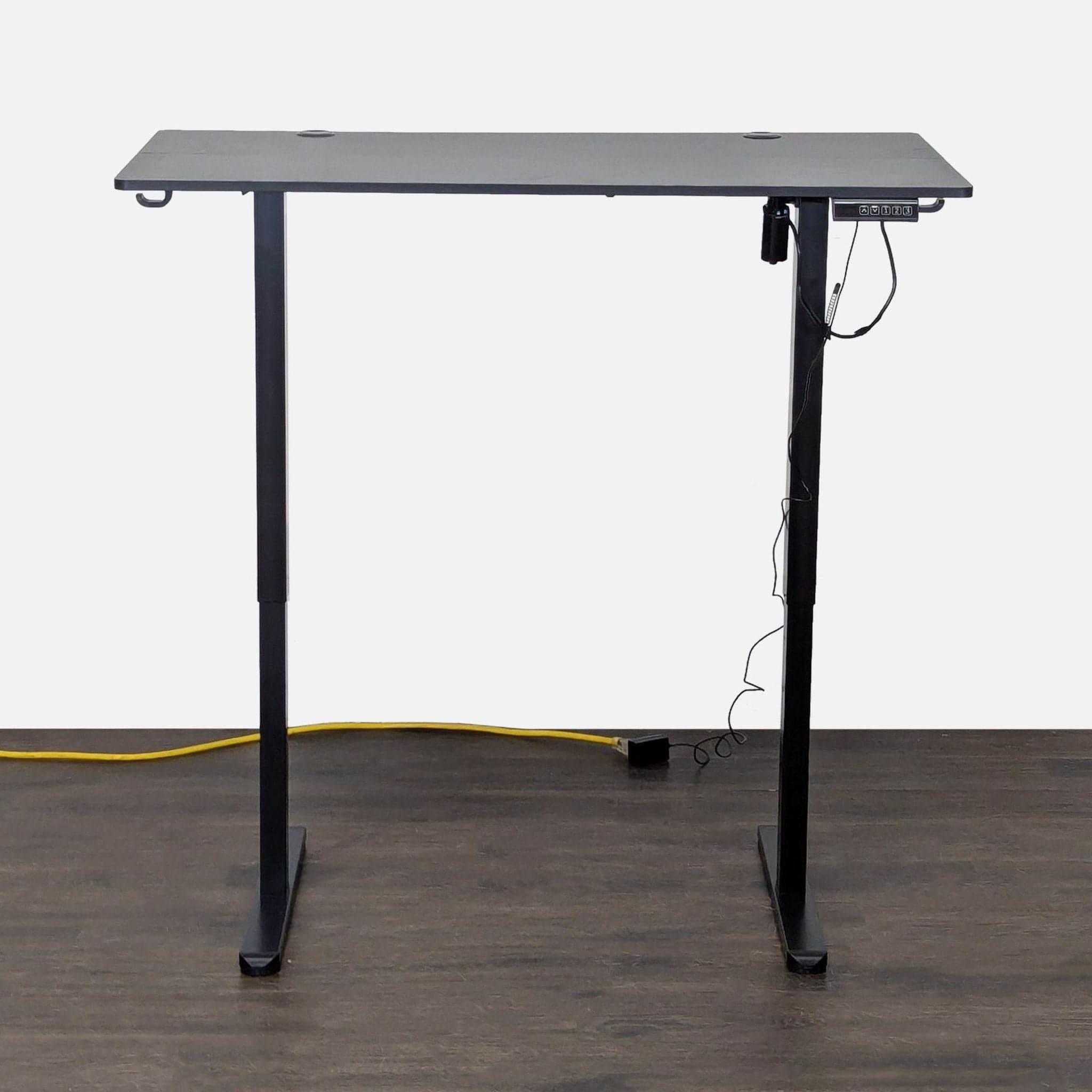 Black Electric Height Adjustable Standing Desk with Programmable Controls - Thumbnail 2