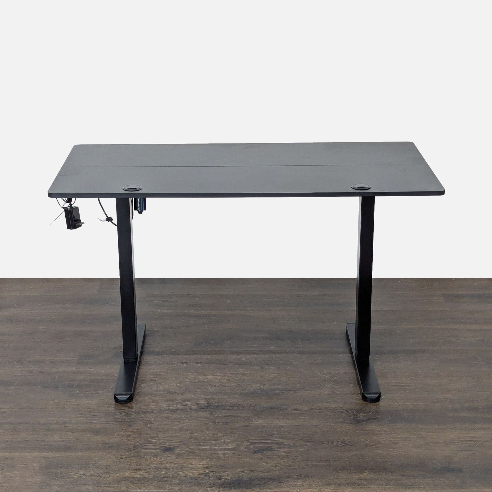 Black Electric Height Adjustable Standing Desk with Programmable Controls - Thumbnail 8