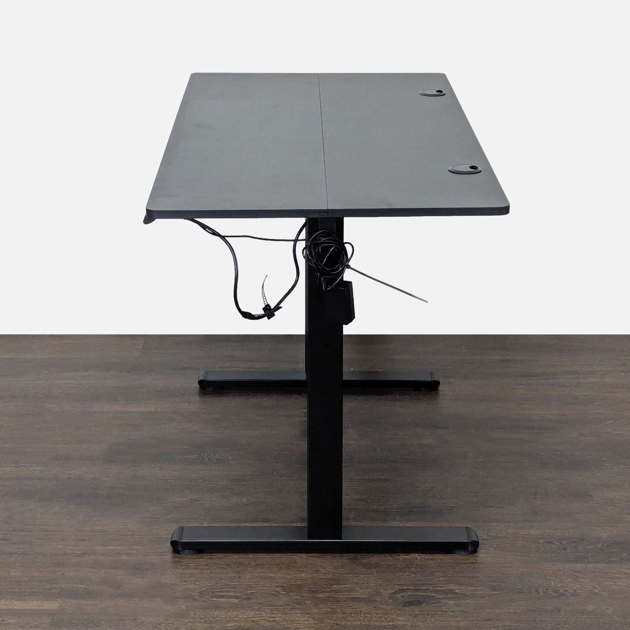 Black Electric Height Adjustable Standing Desk with Programmable Controls - Thumbnail 3