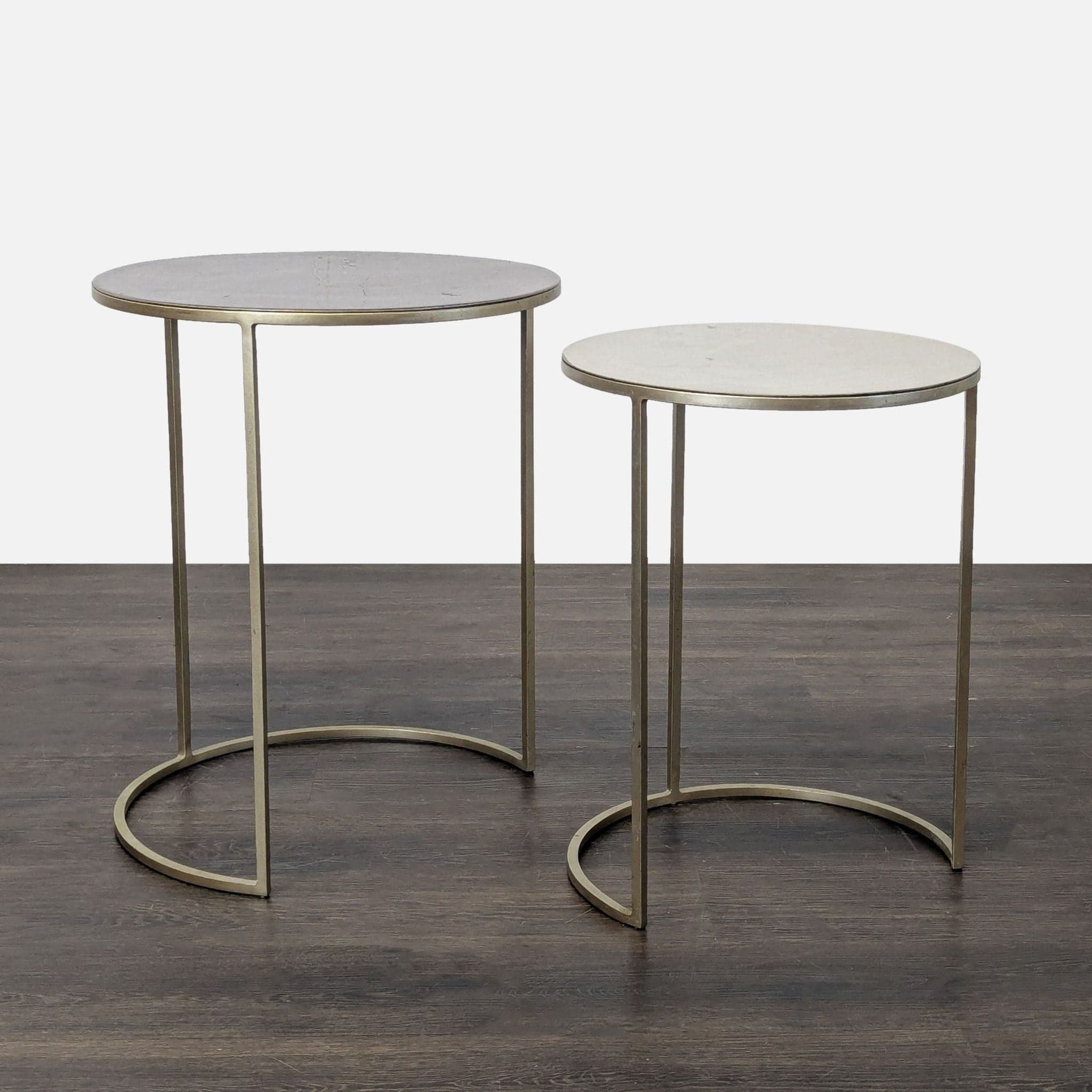 West Elm Enamel Top Nesting Tables - Thumbnail 2