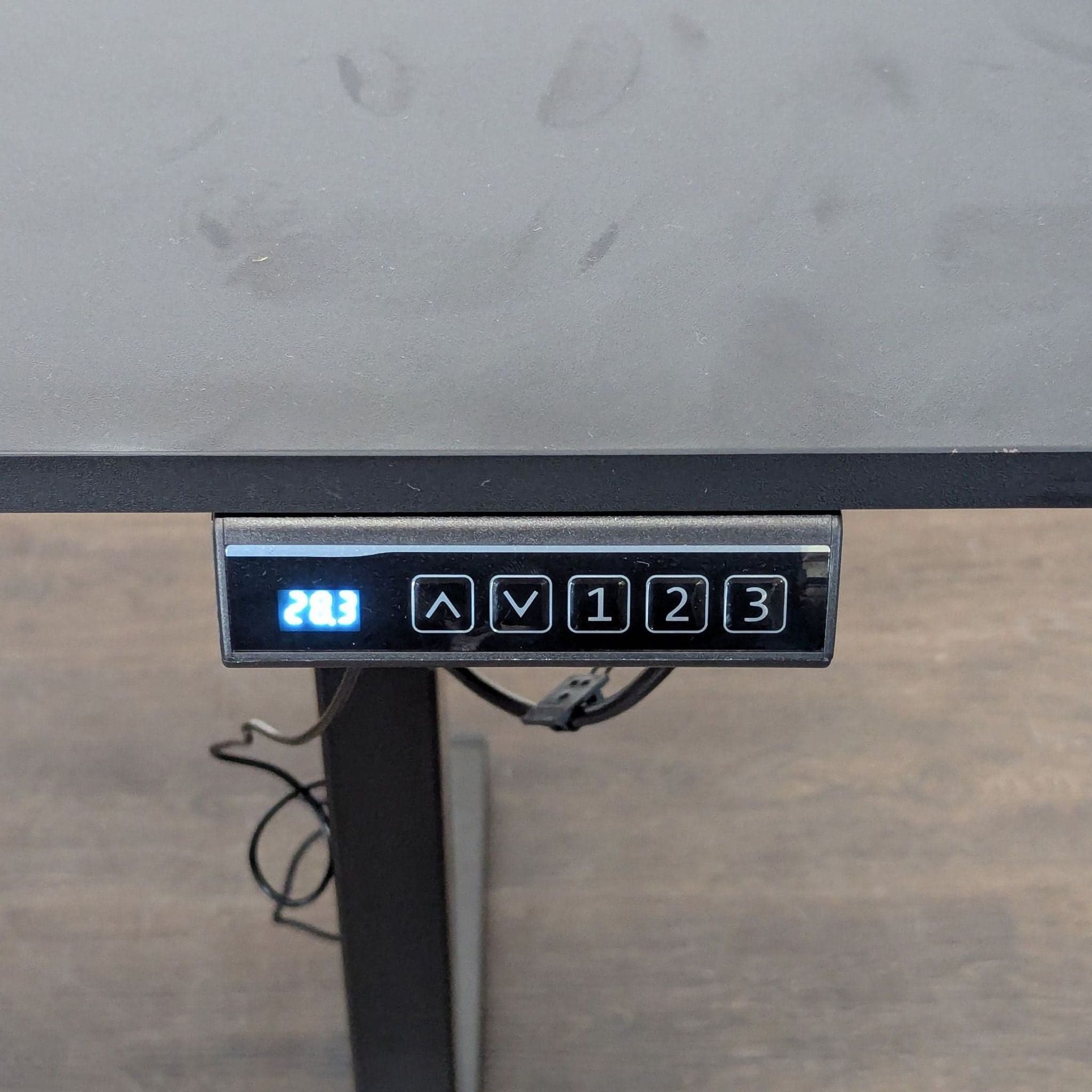 Black Electric Height Adjustable Standing Desk with Programmable Controls - Thumbnail 4