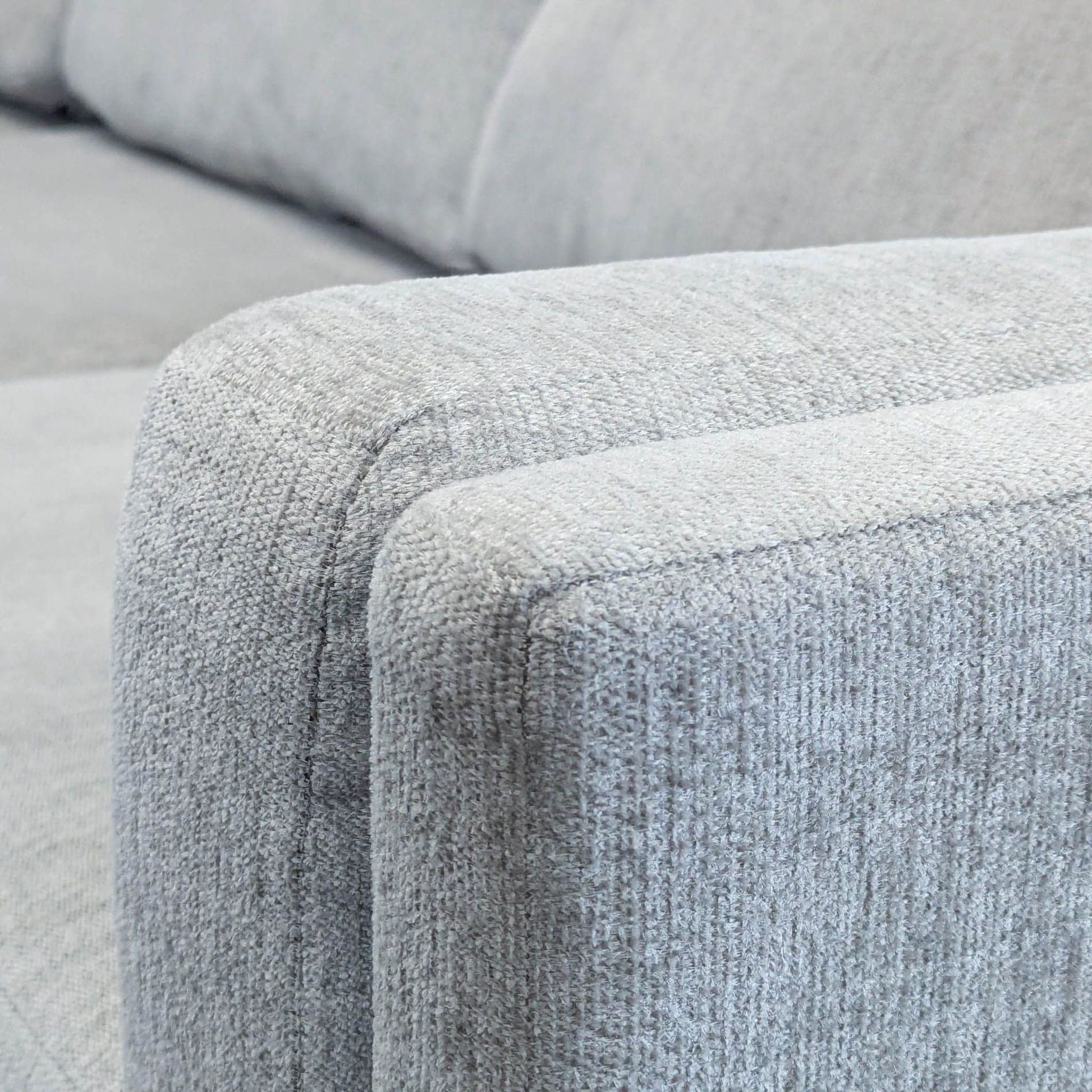 Living Spaces Modern Light Gray Sectional Sofa with Left Chaise - Thumbnail 8