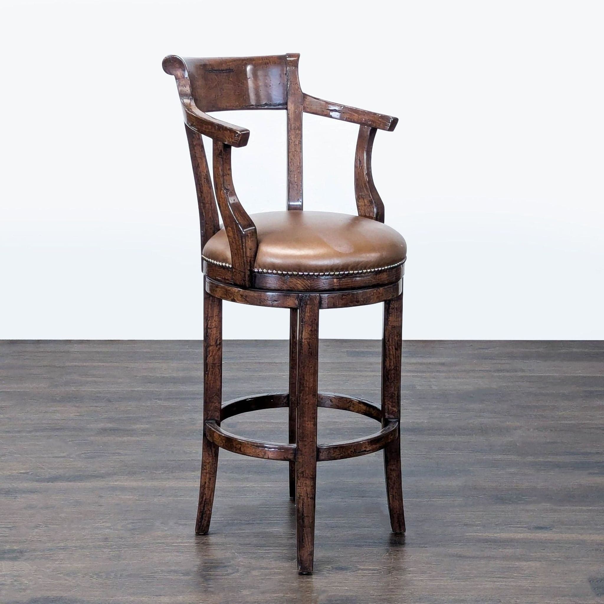 Adler & Co. Swivel Bar Stool - Thumbnail 2