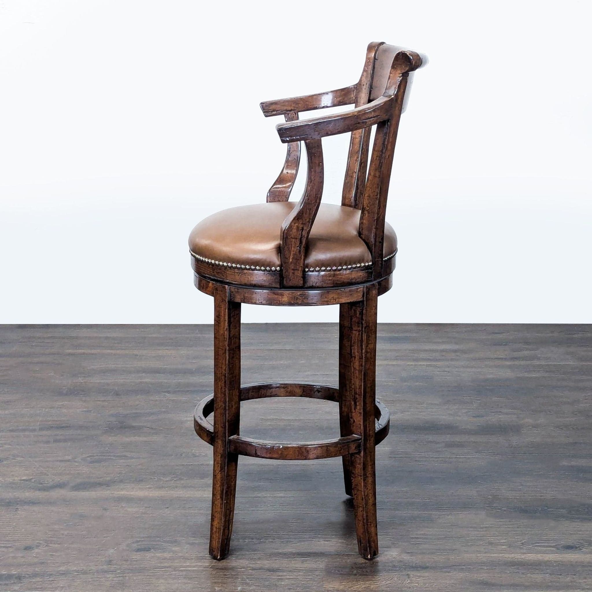 Adler & Co. Swivel Bar Stool - Thumbnail 5