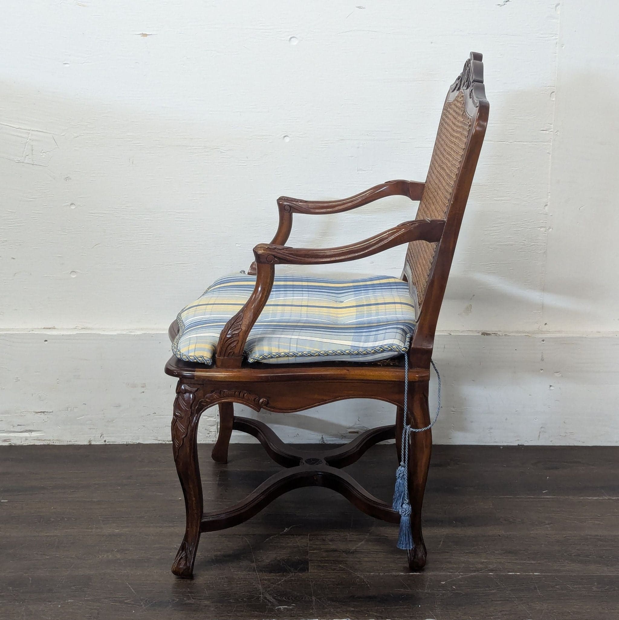 French Style Carved Dining/Lounge Armchair - Thumbnail 5
