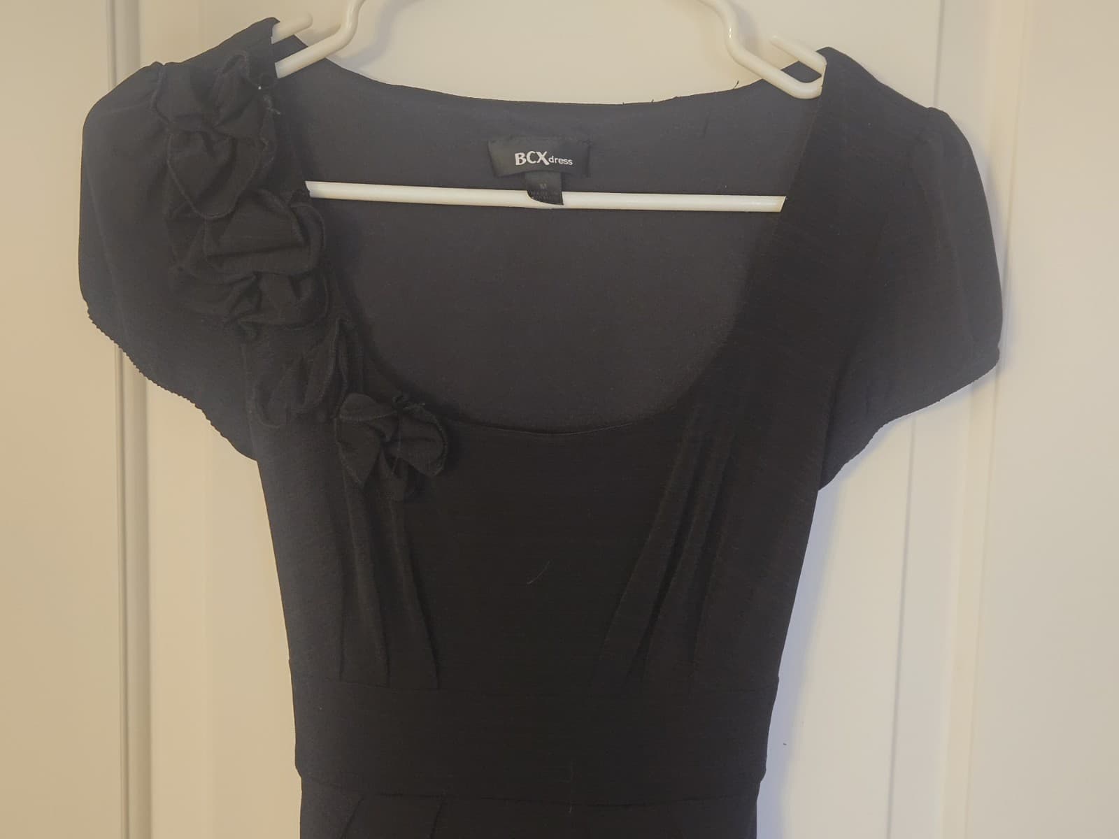BCX Dress Women’s Medium Black Sheath Career Cocktail Made in Mexico - Thumbnail 10
