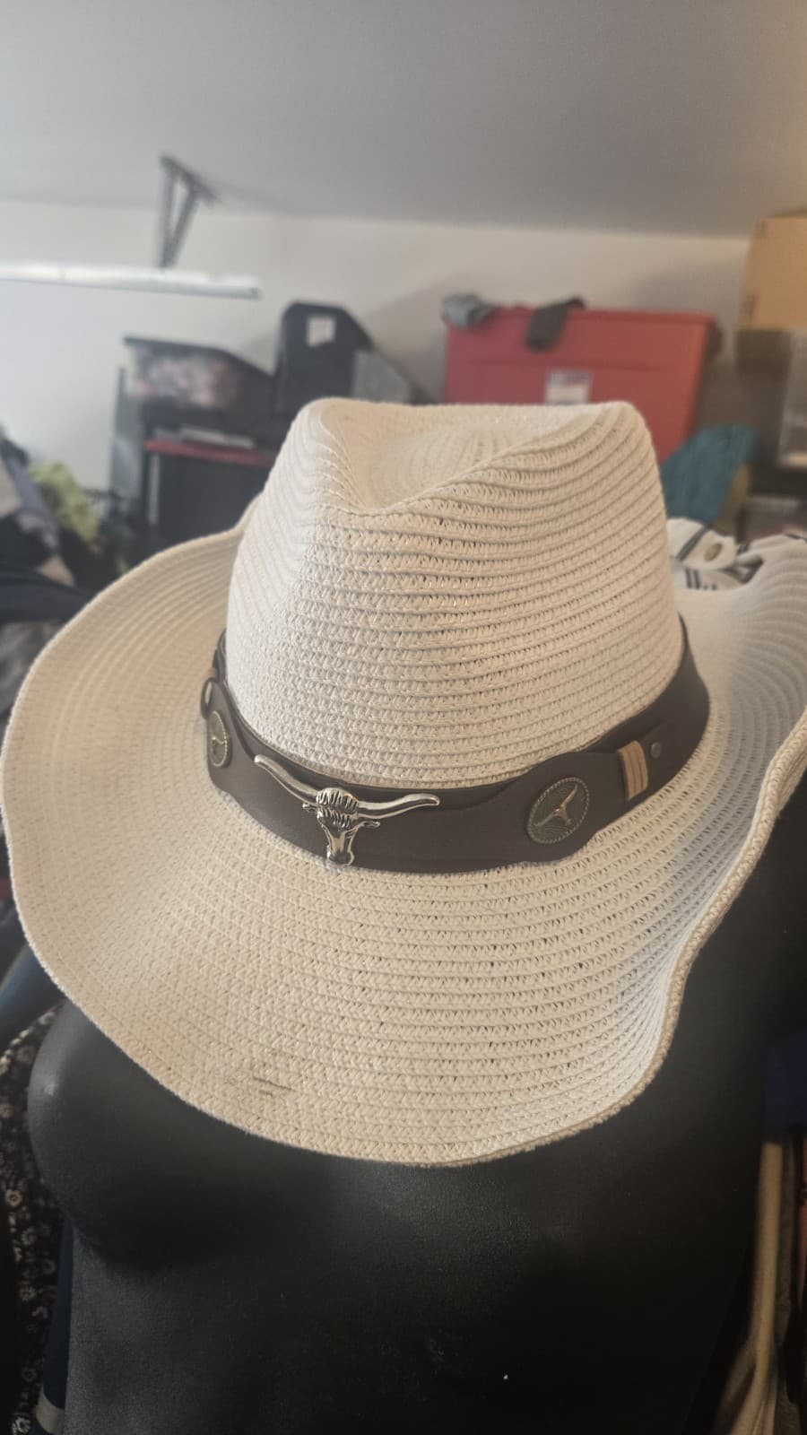 Unisex Cowboy Straw Hat Men Women Western Outdoor Travel Beach Sun Hollow - Thumbnail 2