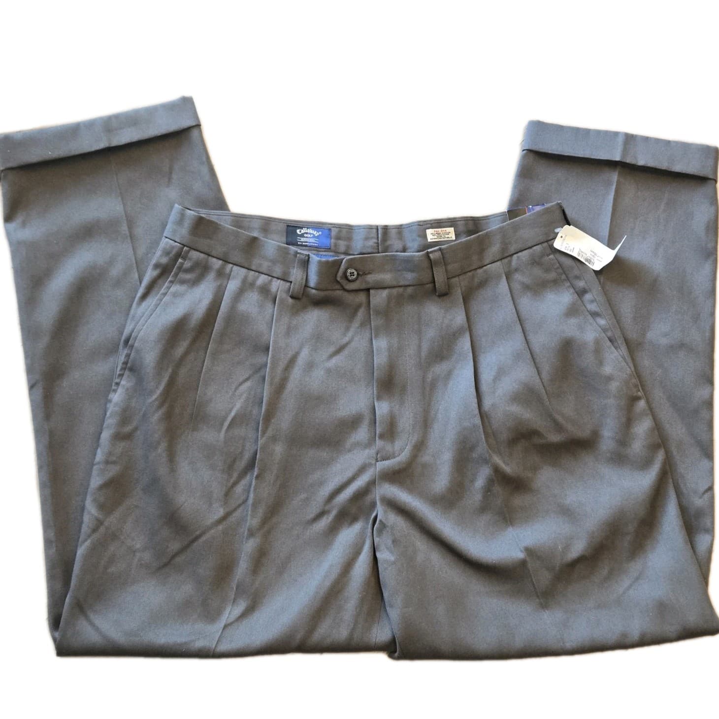 Callaway Golf Pants Mens 36x36 Brown Flat Front Performance NWT 36 36