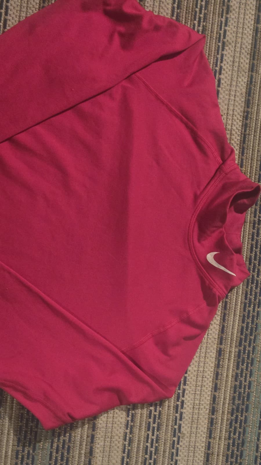 Nike Dri-Fit Fleece-Hot Pink Long Sleeve Tee - Size L - Thumbnail 4