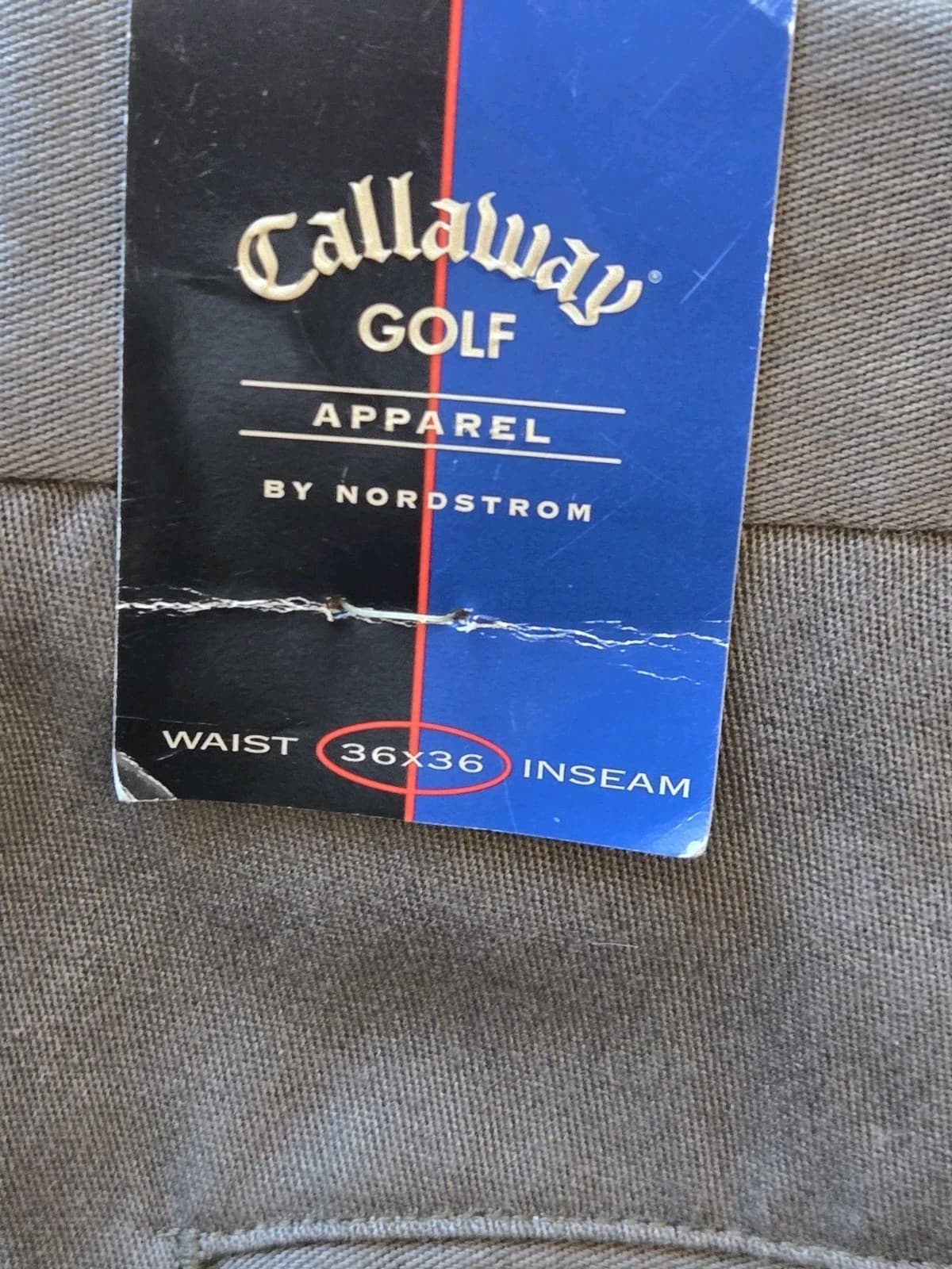 Callaway Golf Pants Mens 36x36 Brown Flat Front Performance NWT 36 36 - Thumbnail 10
