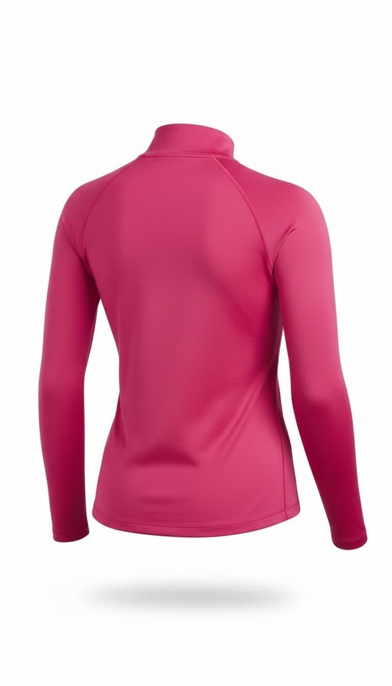 Nike Dri-Fit Fleece-Hot Pink Long Sleeve Tee - Size L - Thumbnail 2
