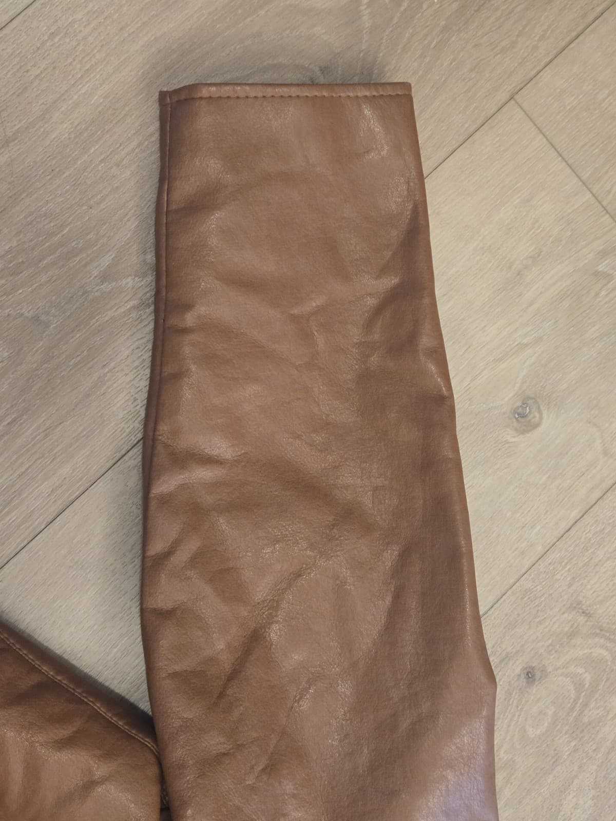 Reportage RGA Made in Italy Brown Leather Jacket Mens Medium Soft Lambskin Style - Thumbnail 10