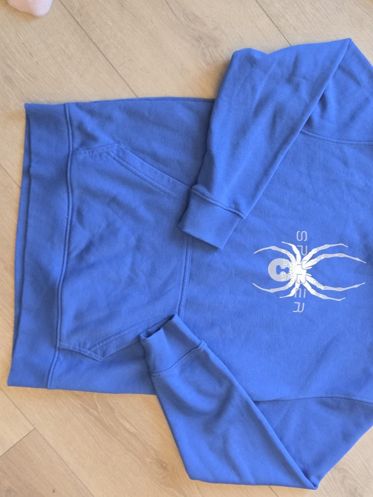 Spyder Boys Youth Pullover Hoodie Blue Graphic Logo Sweatshirt - Thumbnail 9