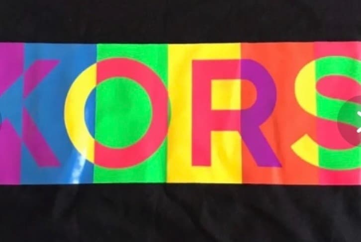 Michael Kors Multi-color Rainbow Logo Print T-Shirt - Thumbnail 2