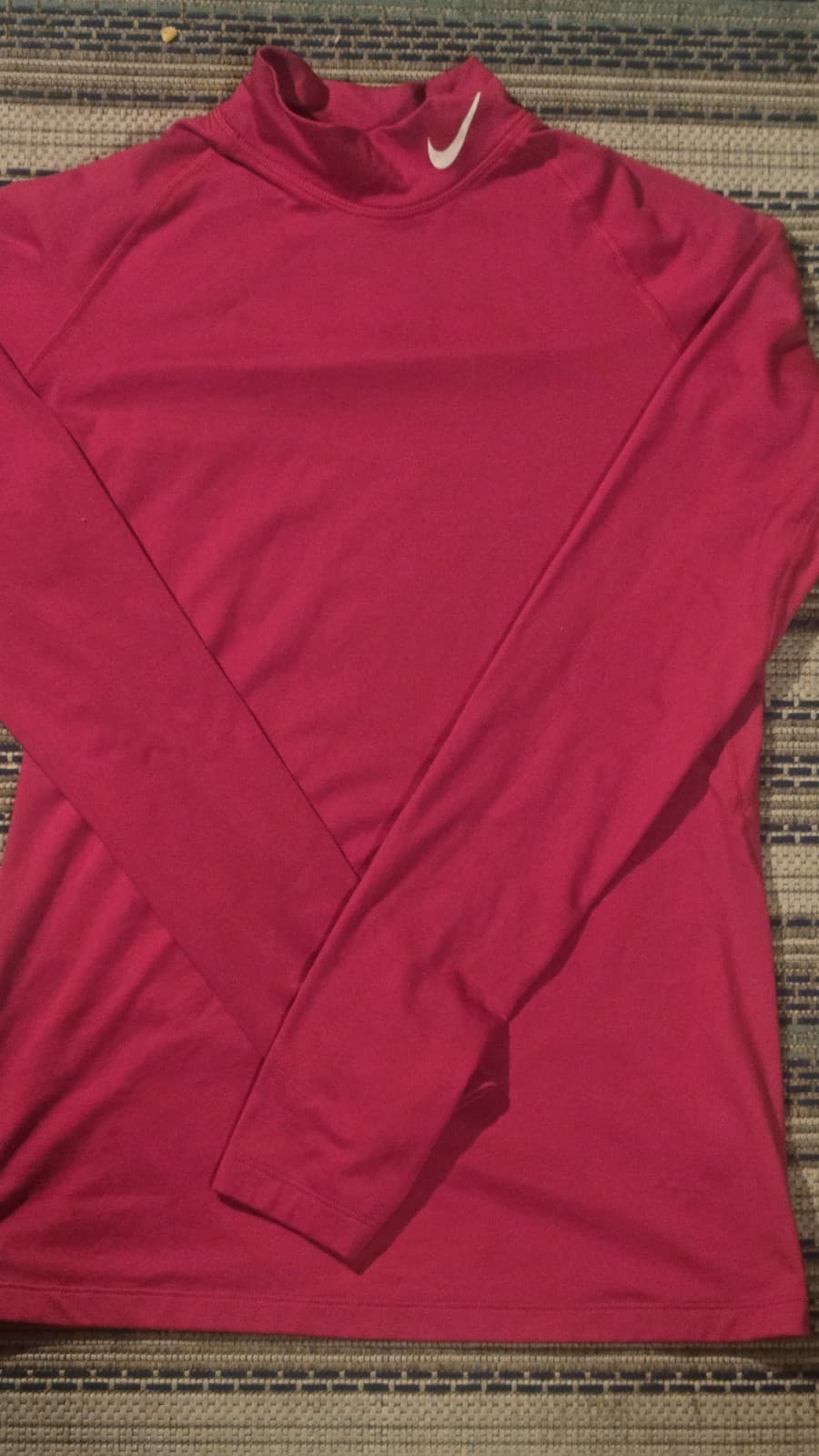 Nike Dri-Fit Fleece-Hot Pink Long Sleeve Tee - Size L - Thumbnail 6