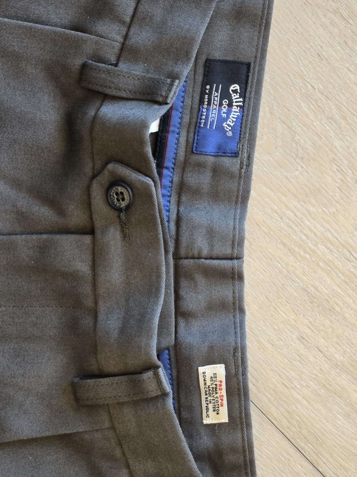 Callaway Golf Pants Mens 36x36 Brown Flat Front Performance NWT 36 36 - Thumbnail 4