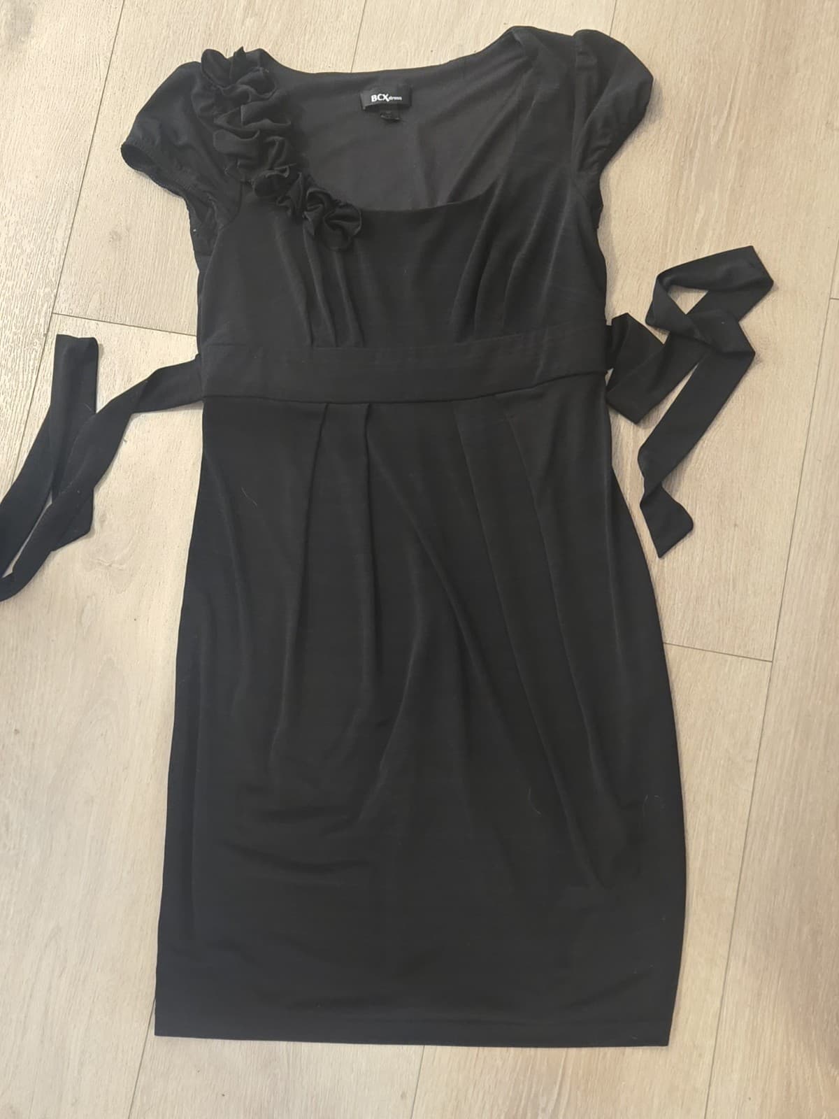 BCX Dress Women’s Medium Black Sheath Career Cocktail Made in Mexico - Thumbnail 5
