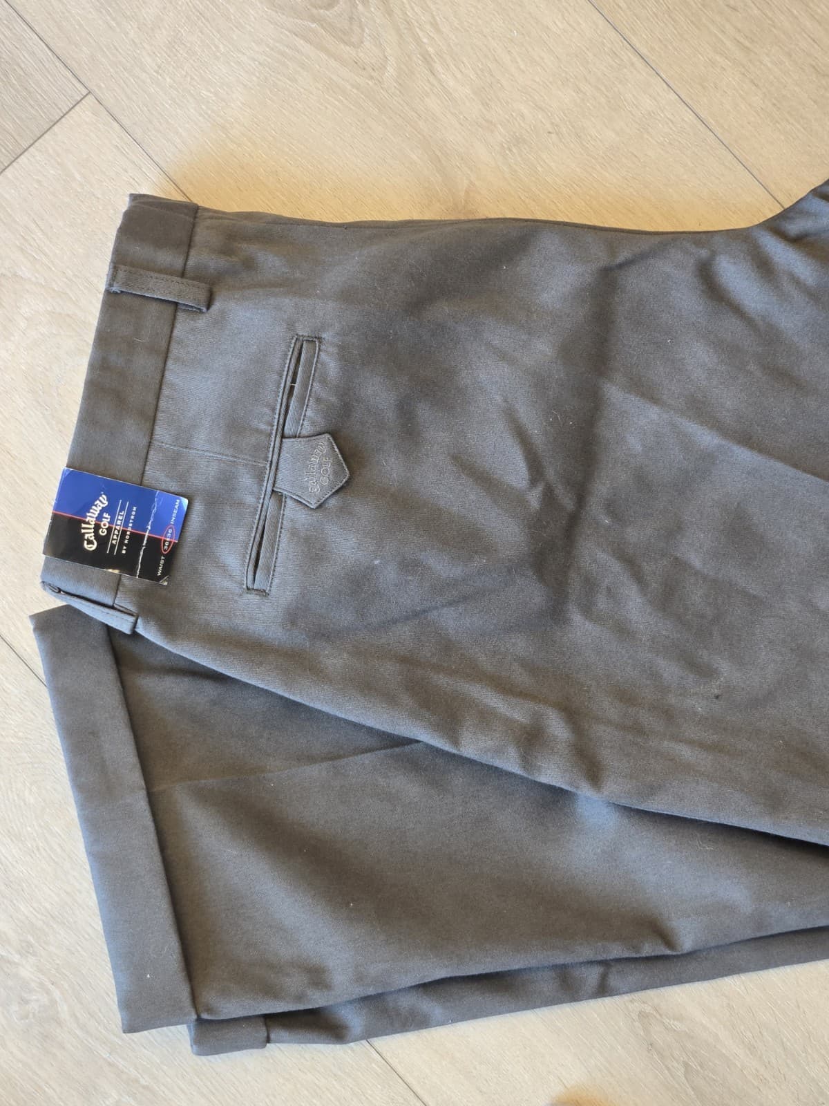 Callaway Golf Pants Mens 36x36 Brown Flat Front Performance NWT 36 36 - Thumbnail 8