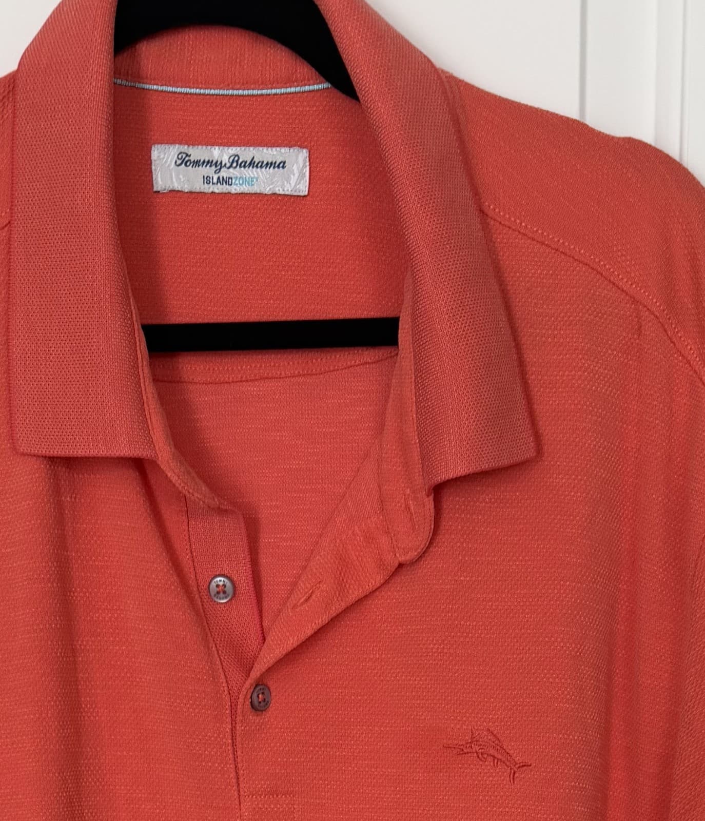 Tommy Bahama Men's IslandZone Polo Shirt 3XL Orange Short Sleeve Casual - Thumbnail 3