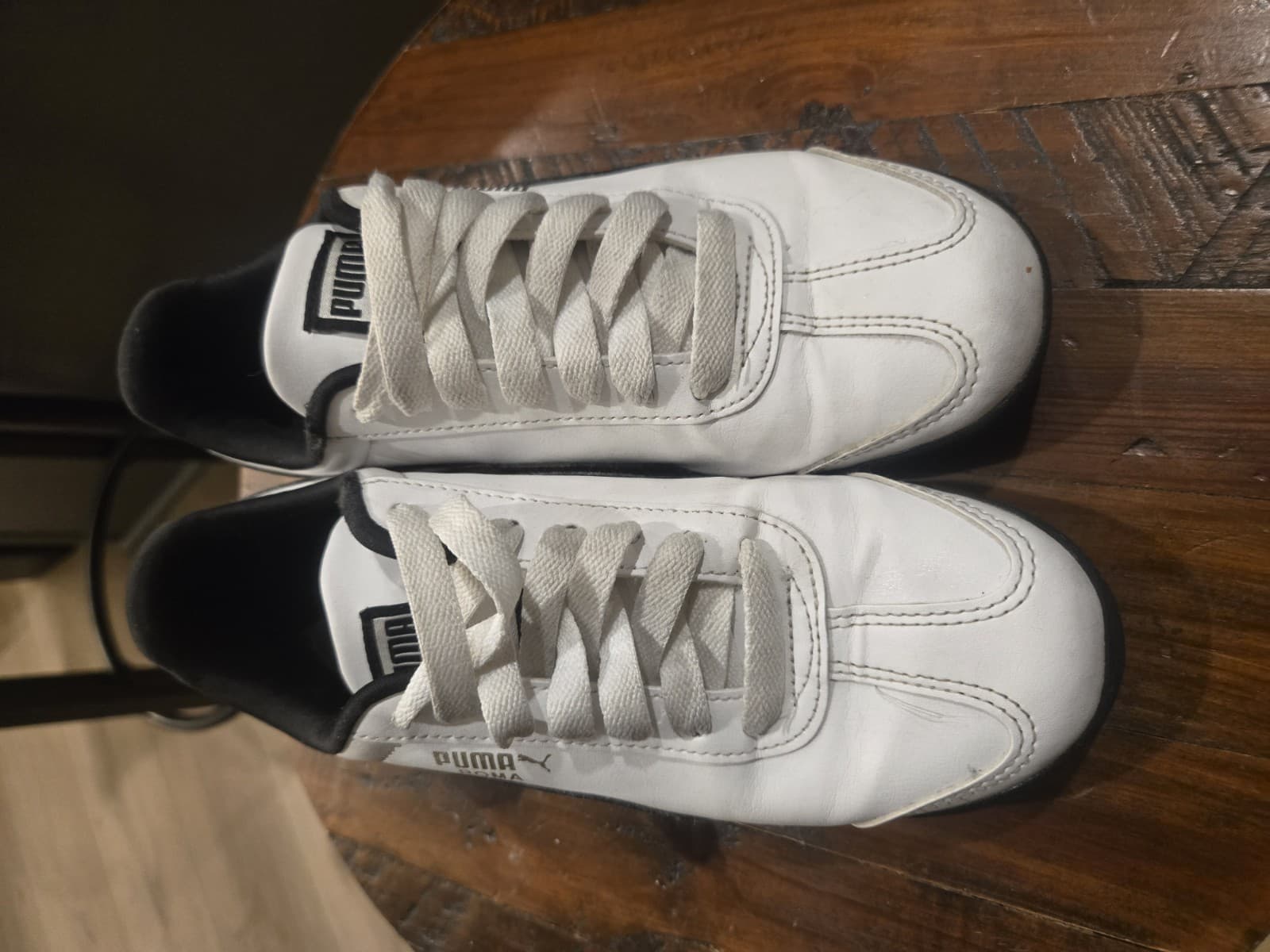 Size 3.5 - Puma Roma 24 White Black - Thumbnail 2
