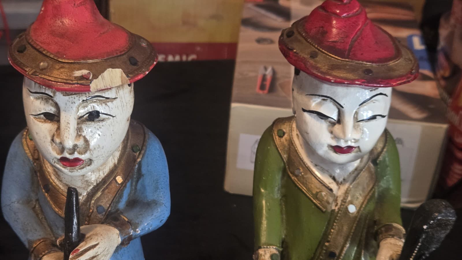 Vintage Hand painted Foreign Sculptures - Thumbnail 2