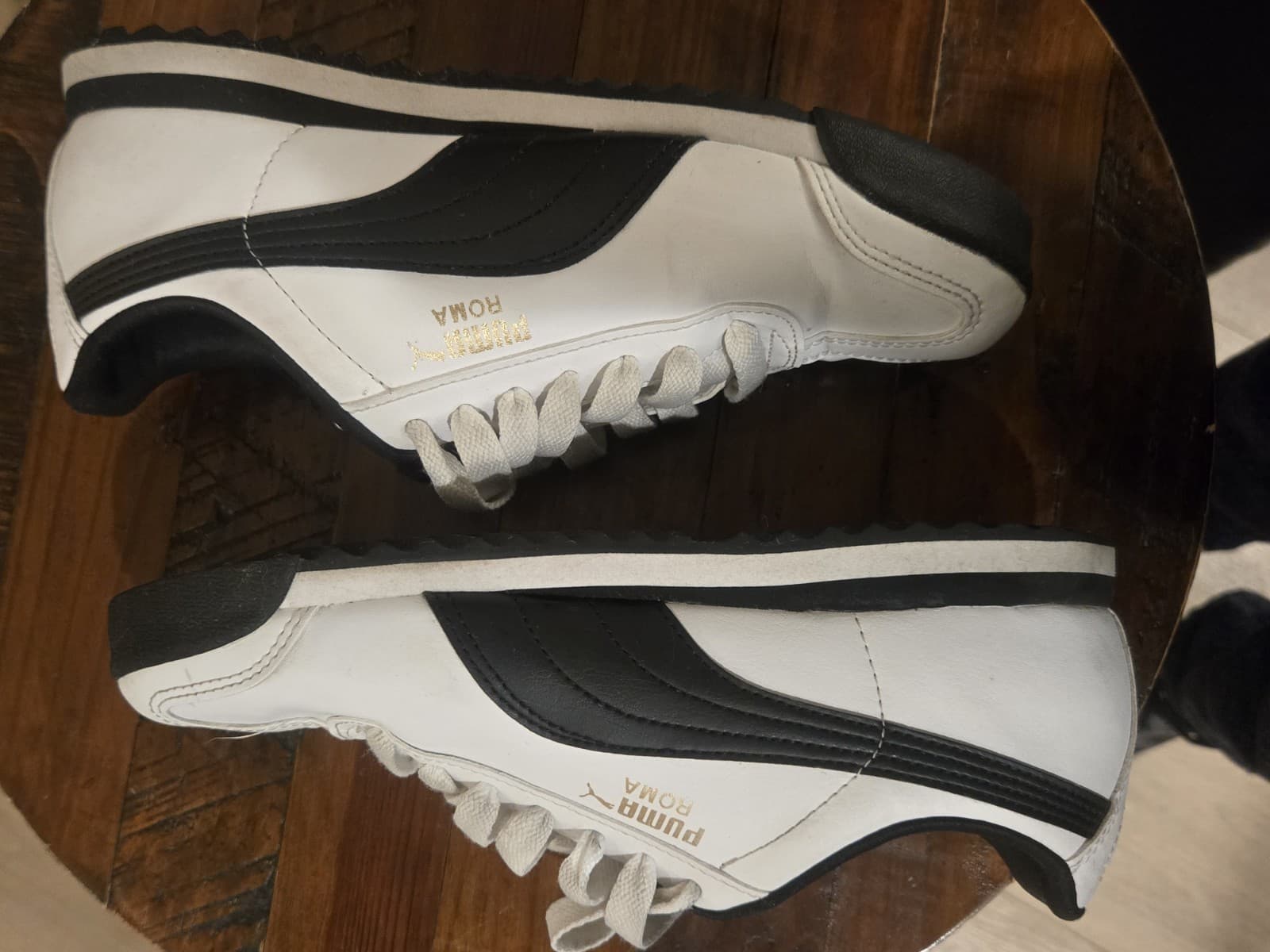 Size 3.5 - Puma Roma 24 White Black - Thumbnail 9