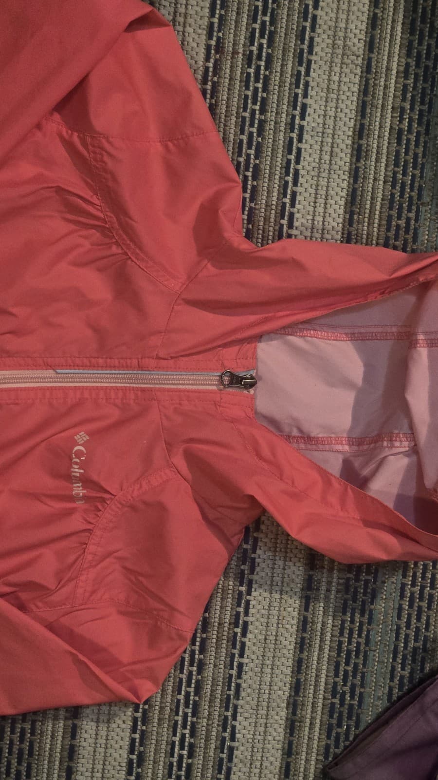 Girl’s Columbia Jacket/Windbreaker Size Med. Coral - Thumbnail 8