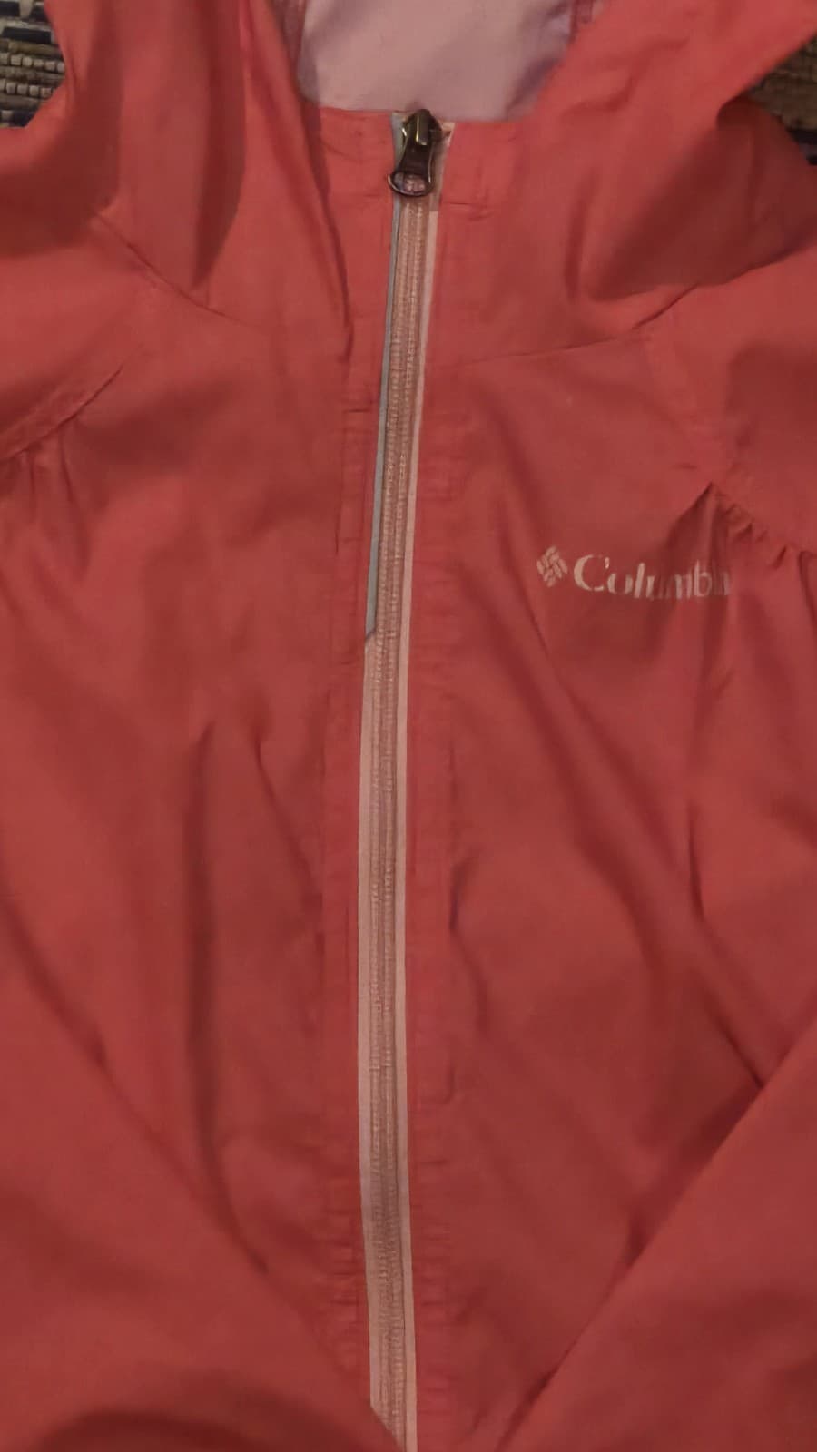 Girl’s Columbia Jacket/Windbreaker Size Med. Coral - Thumbnail 10