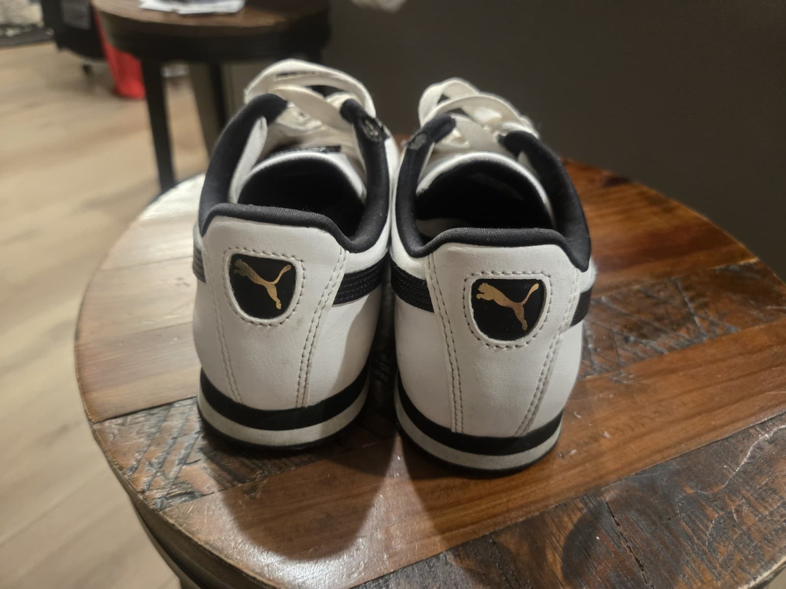 Size 3.5 - Puma Roma 24 White Black - Thumbnail 6