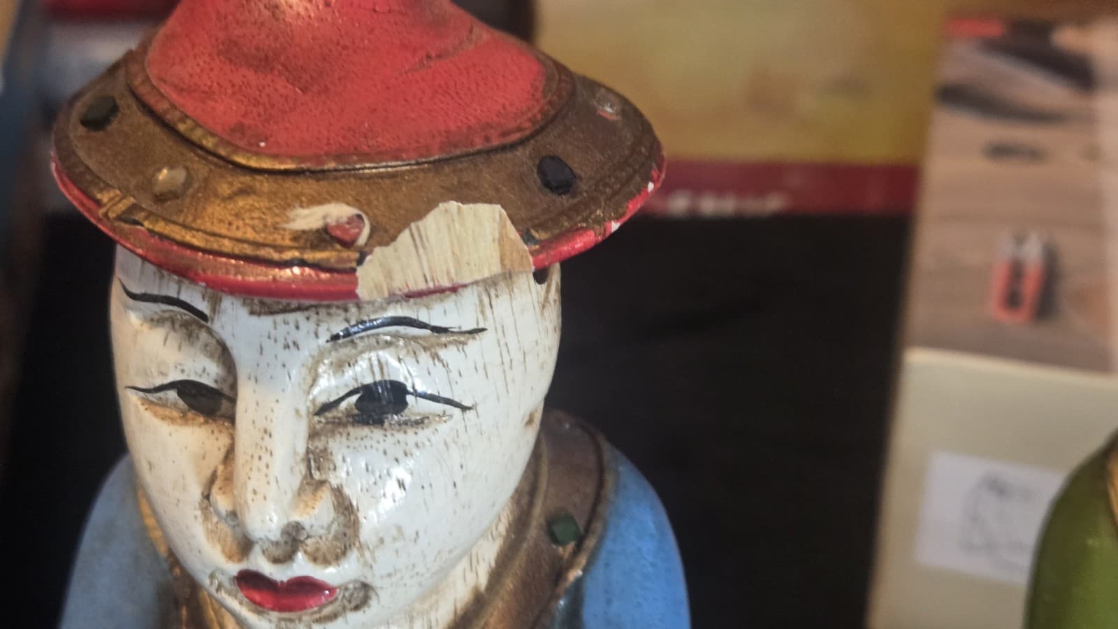 Vintage Hand painted Foreign Sculptures - Thumbnail 3