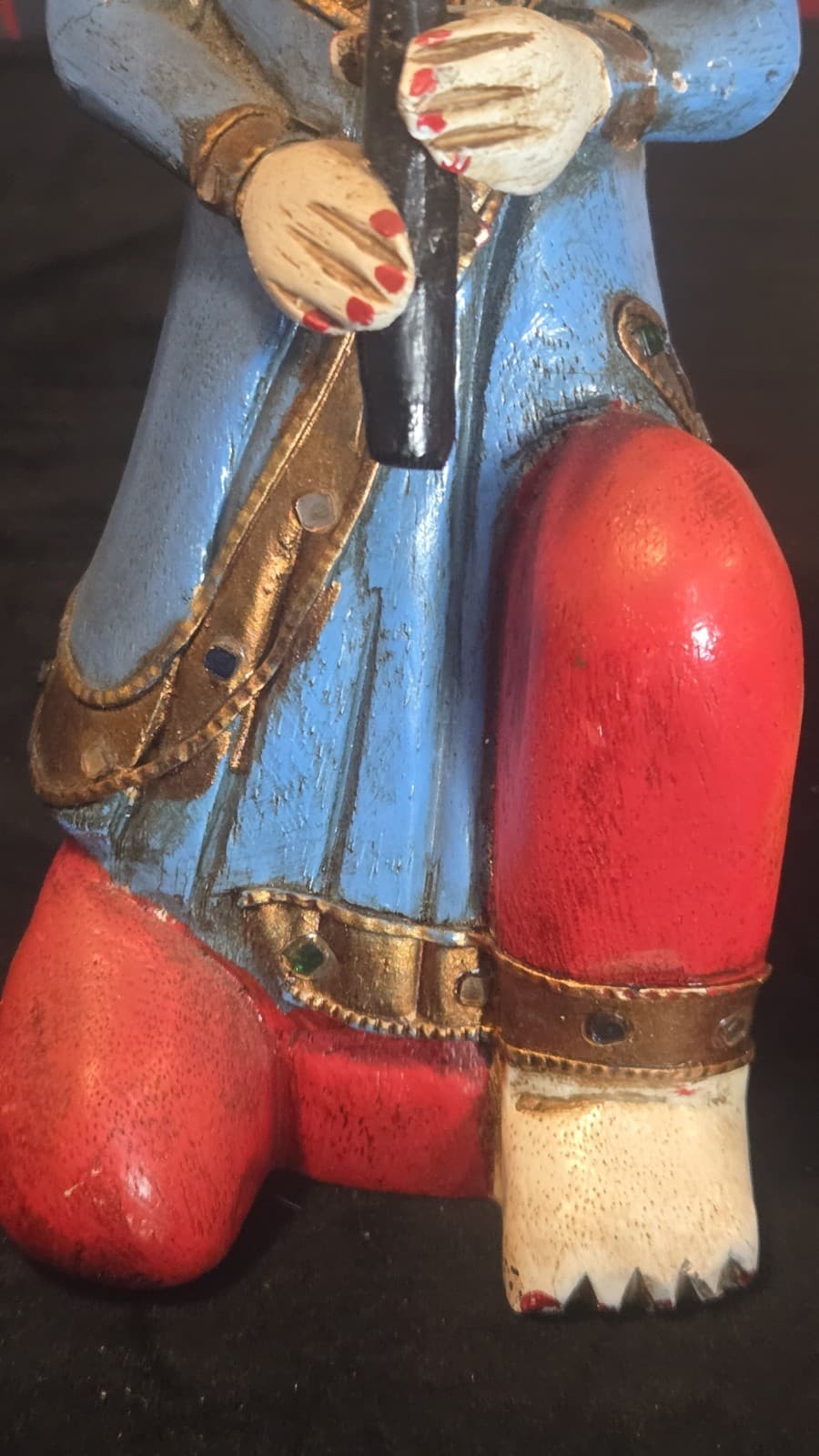 Vintage Hand painted Foreign Sculptures - Thumbnail 4