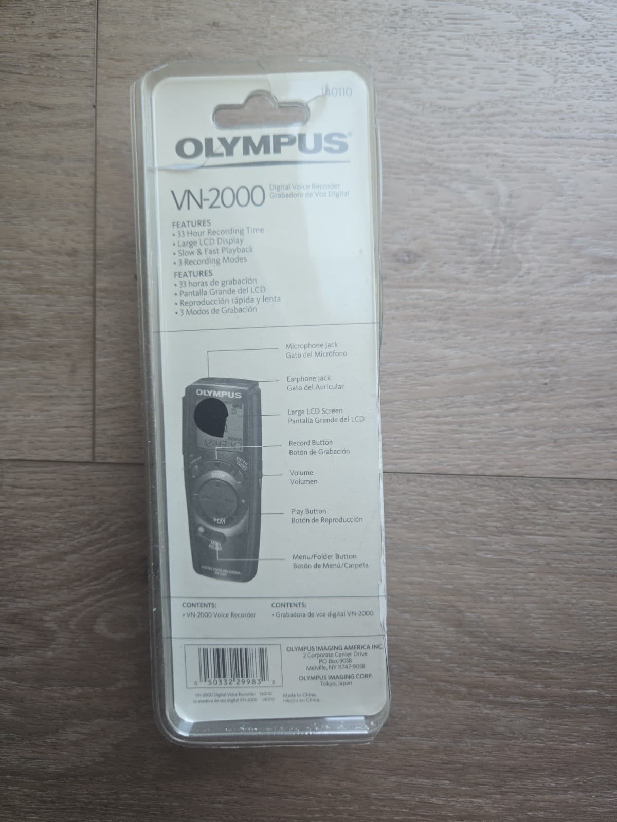 Olympus VN-2000 (64 MB, 33 Hours) Handheld Digital Voice Recorder - Thumbnail 3