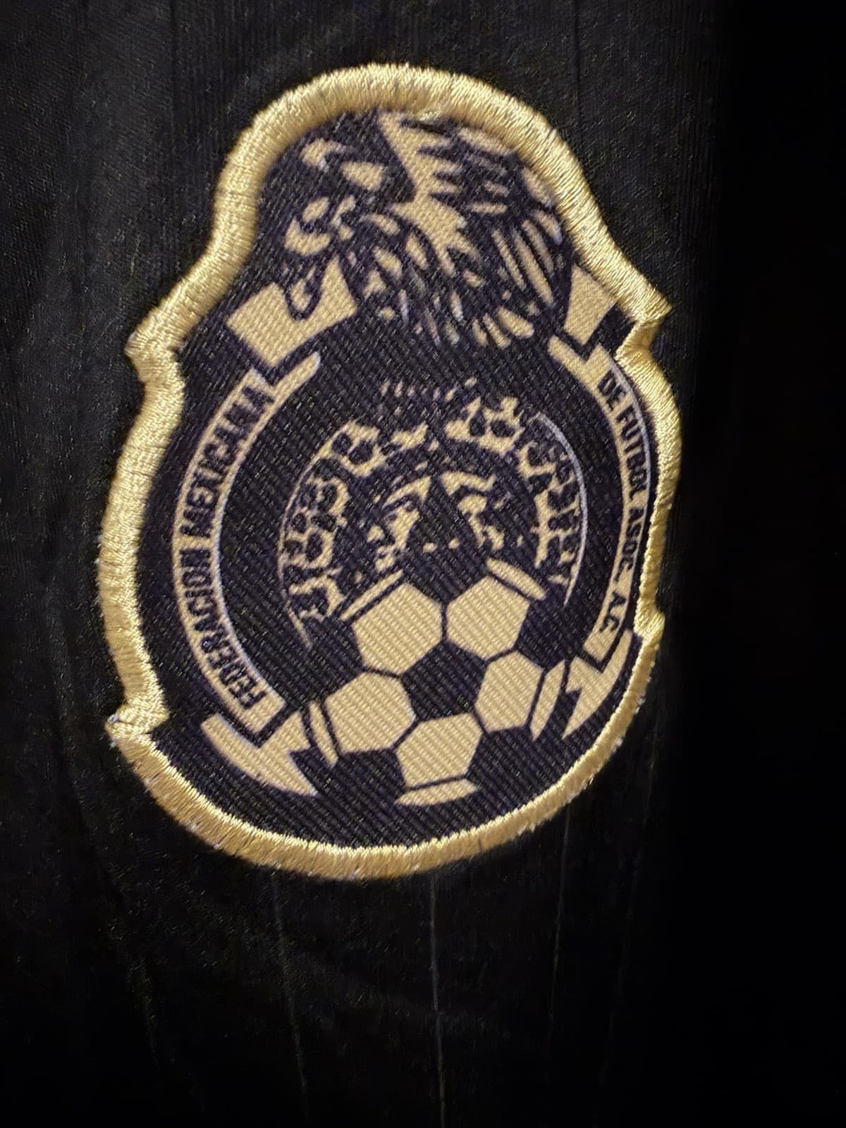 Mexico Soccer Team National Black Away Jersey Replica - Adult Large UT *EUC* - Thumbnail 3