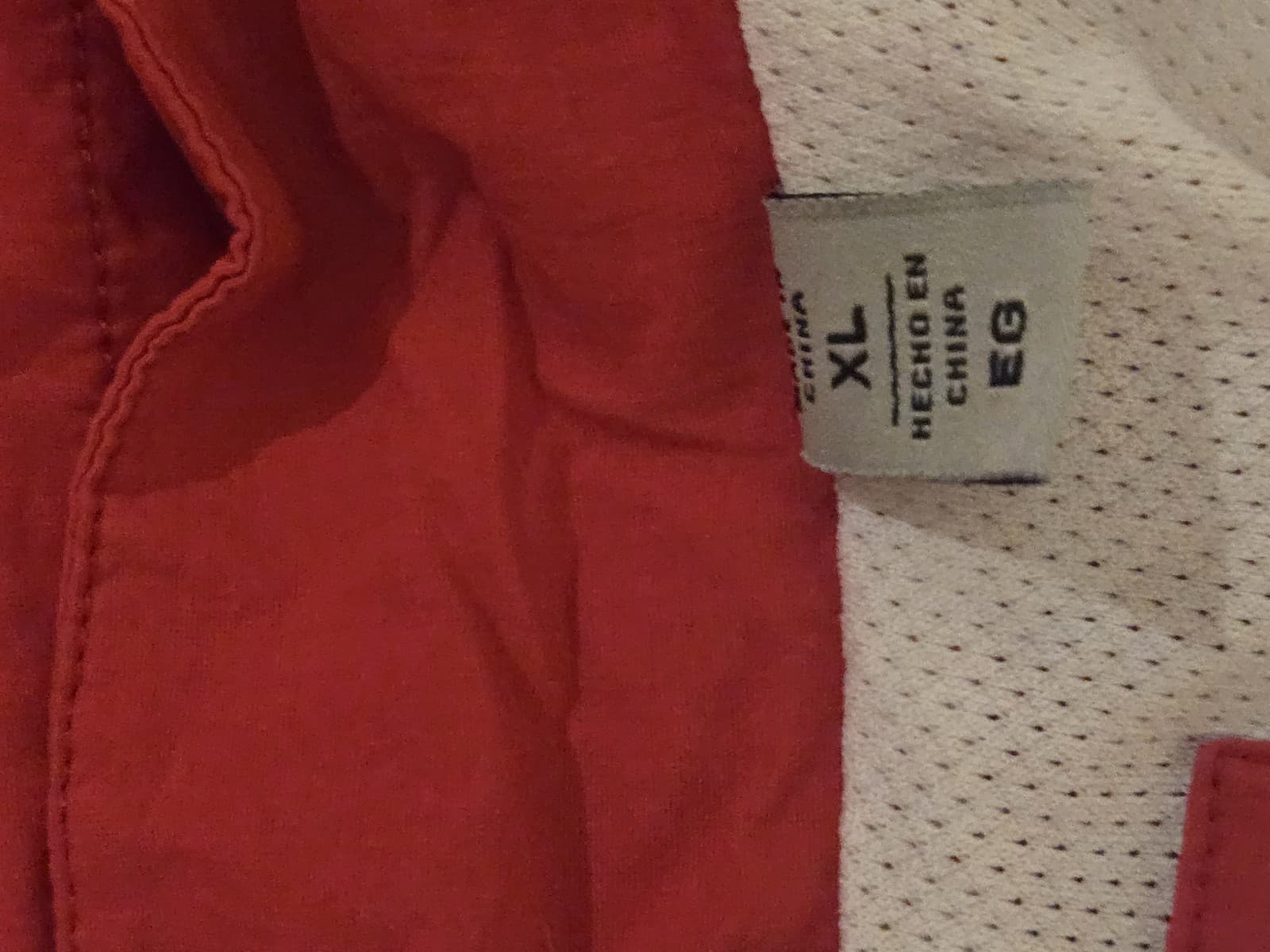 Levi's Red/White/Blue Windbreaker Jacket w/Zip out Hood Mens Size XL - Thumbnail 15