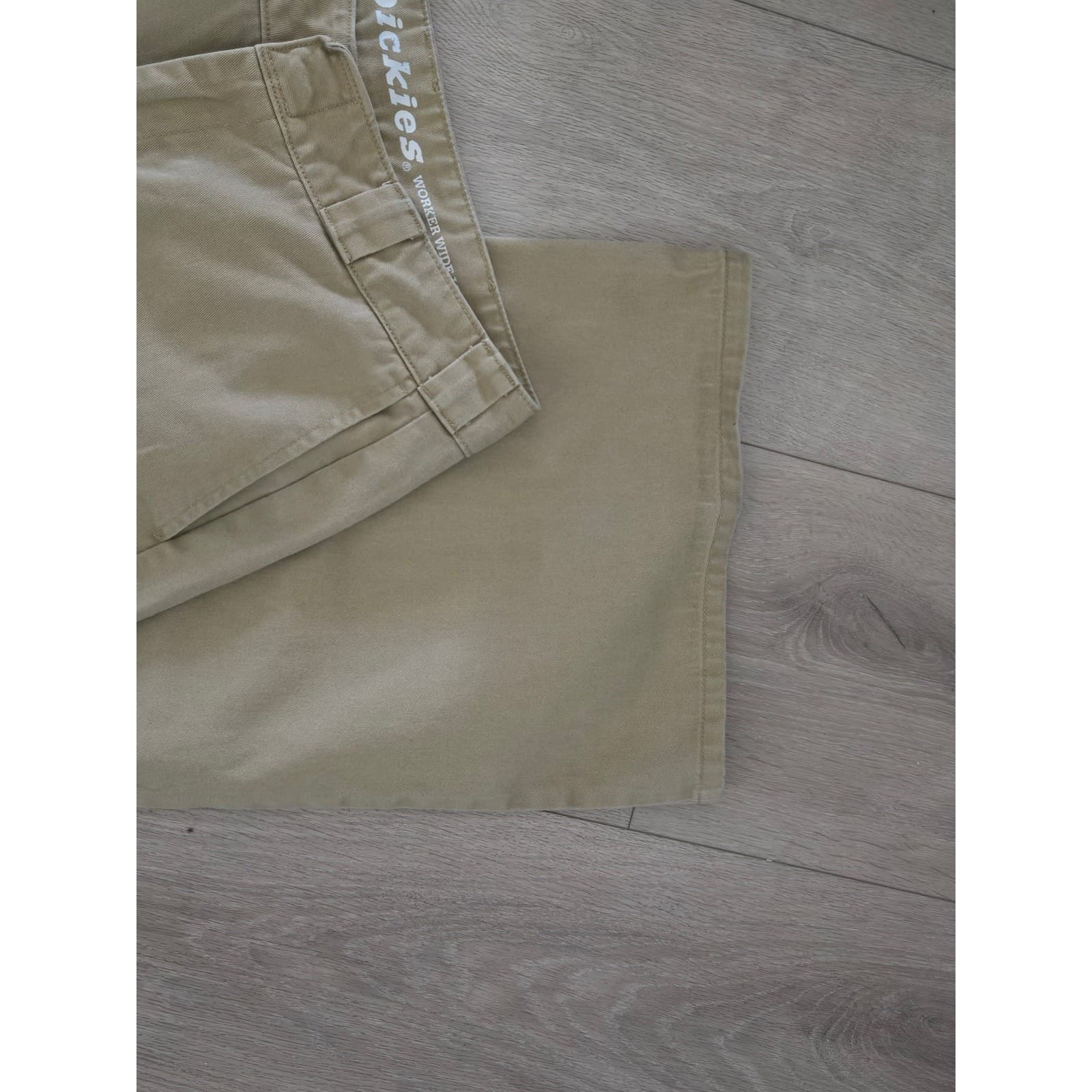 Dickies Worker Wide Leg Skater Pants Tan Khaki Size 11/30 - Thumbnail 8