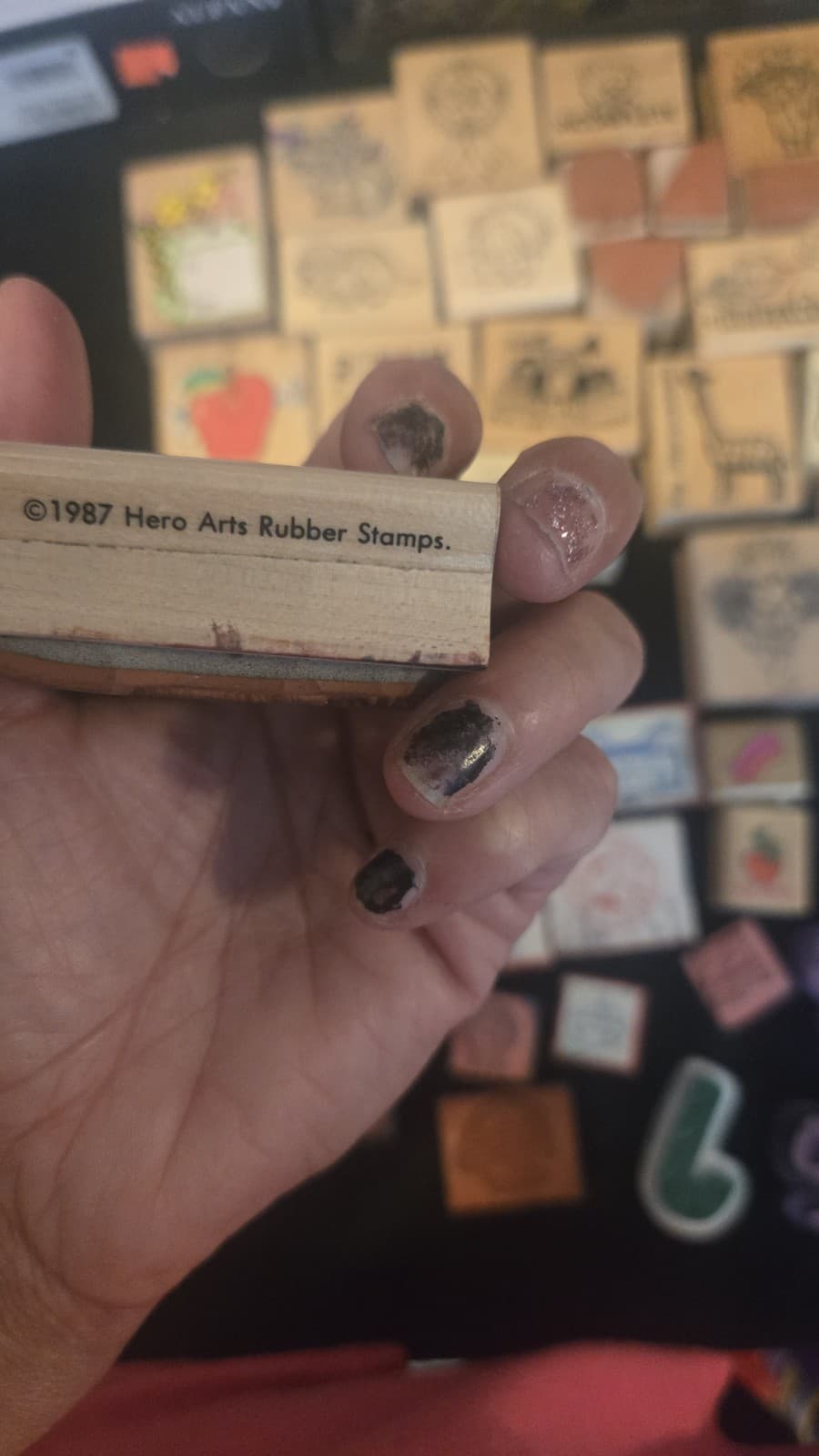 Vintage Teacher Rubber Stamp Lot 1980s 1990s Hero Arts Carson Dellosa Classroom - Thumbnail 7