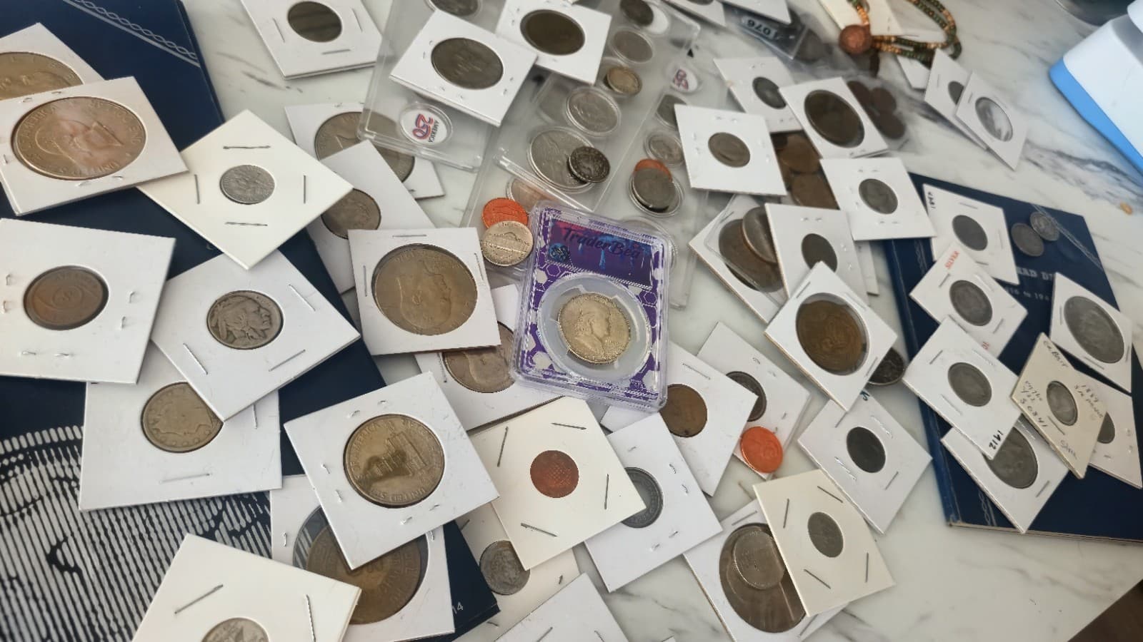 Estate Coin Lot 10 Mixed Vintage Coins Wheat Cents Indian Head Buffalo Silver... - Thumbnail 5