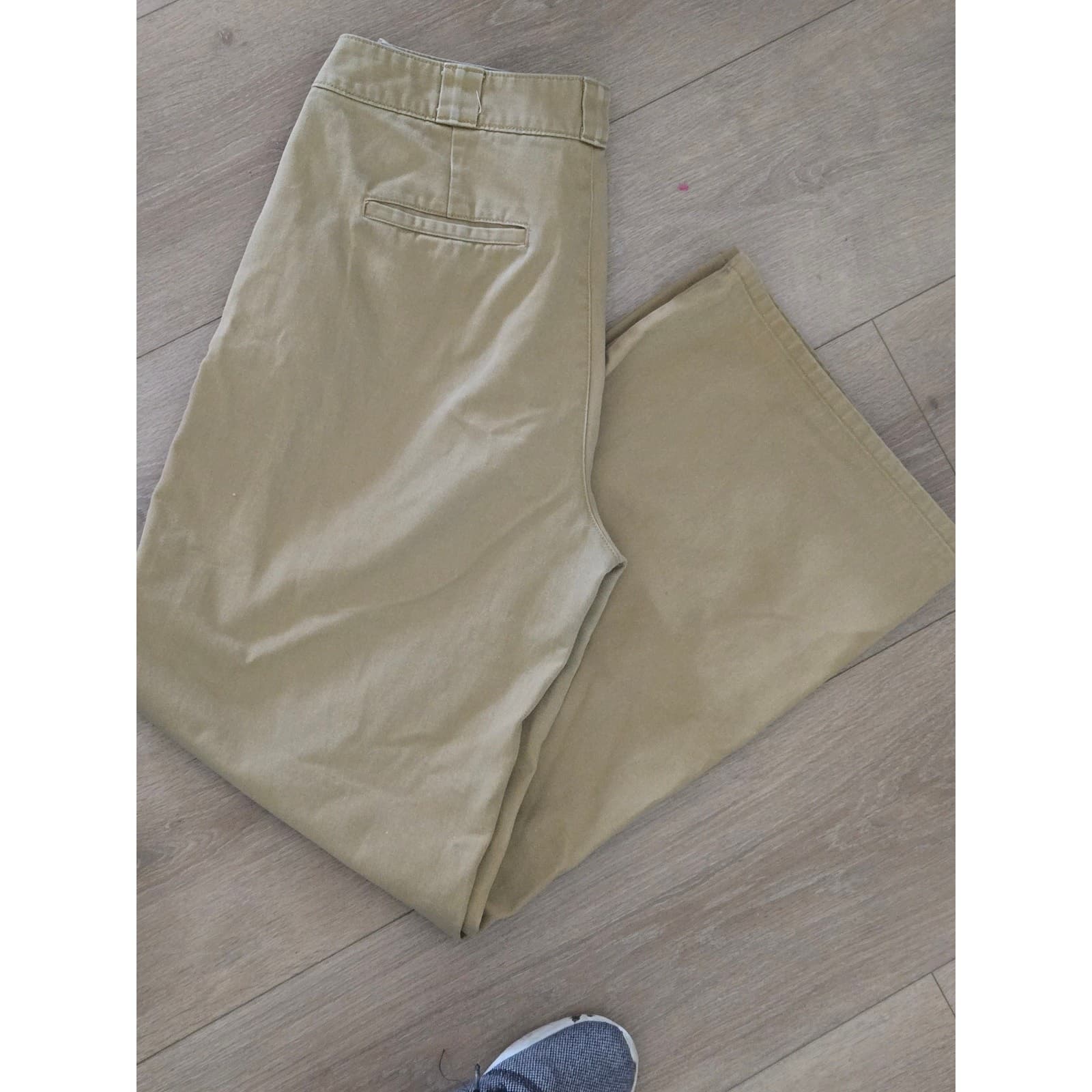 Dickies Worker Wide Leg Skater Pants Tan Khaki Size 11/30 - Thumbnail 17