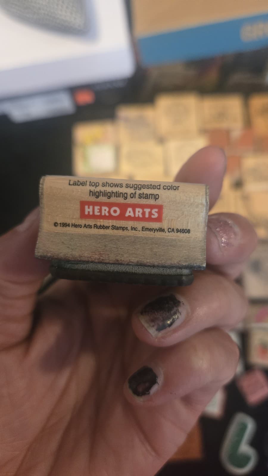 Vintage Teacher Rubber Stamp Lot 1980s 1990s Hero Arts Carson Dellosa Classroom - Thumbnail 8