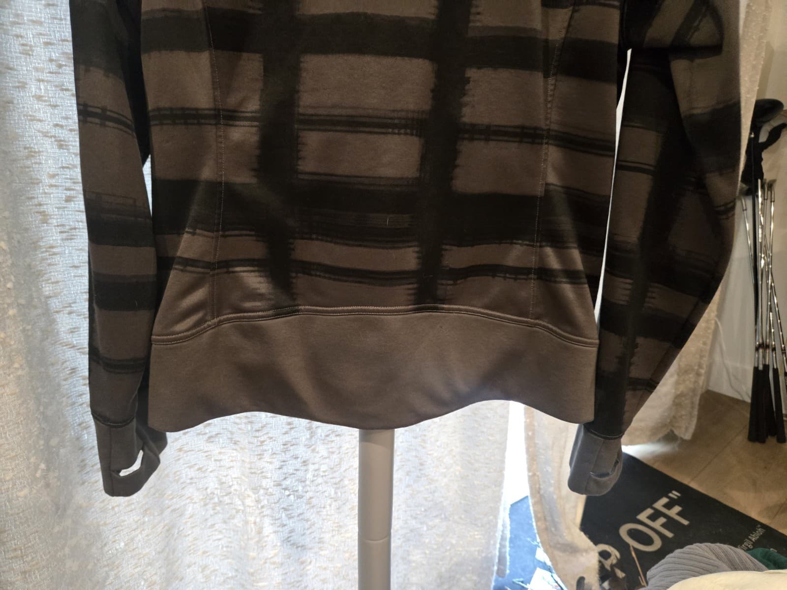 The North Face Womens Full Zip Track Jacket Large Black Gray Stripe Neon... - Thumbnail 9