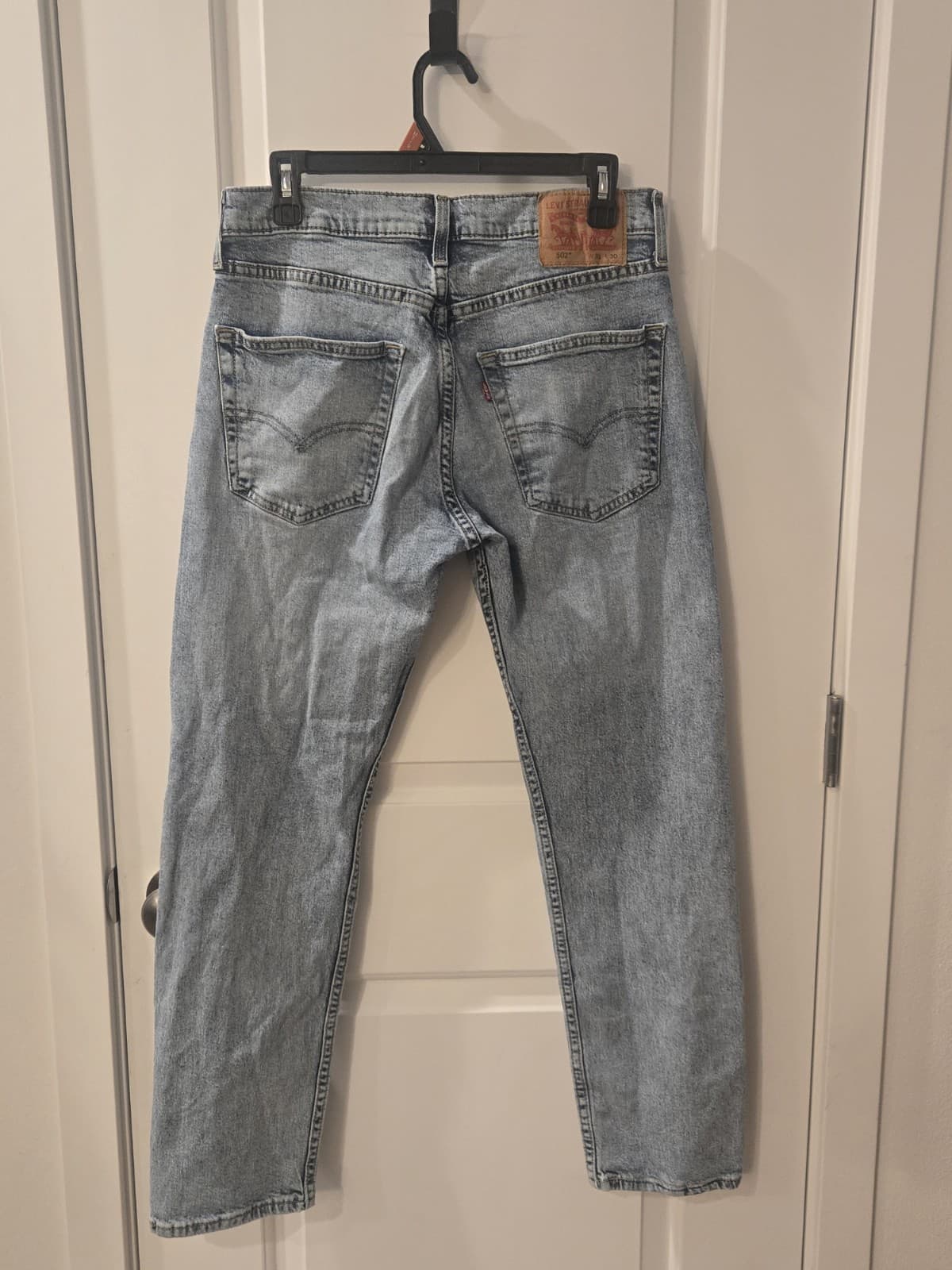 Levi’s 502 Taper Jeans Womens 31x30 Light Wash Denim High Rise Mom Style - Thumbnail 7
