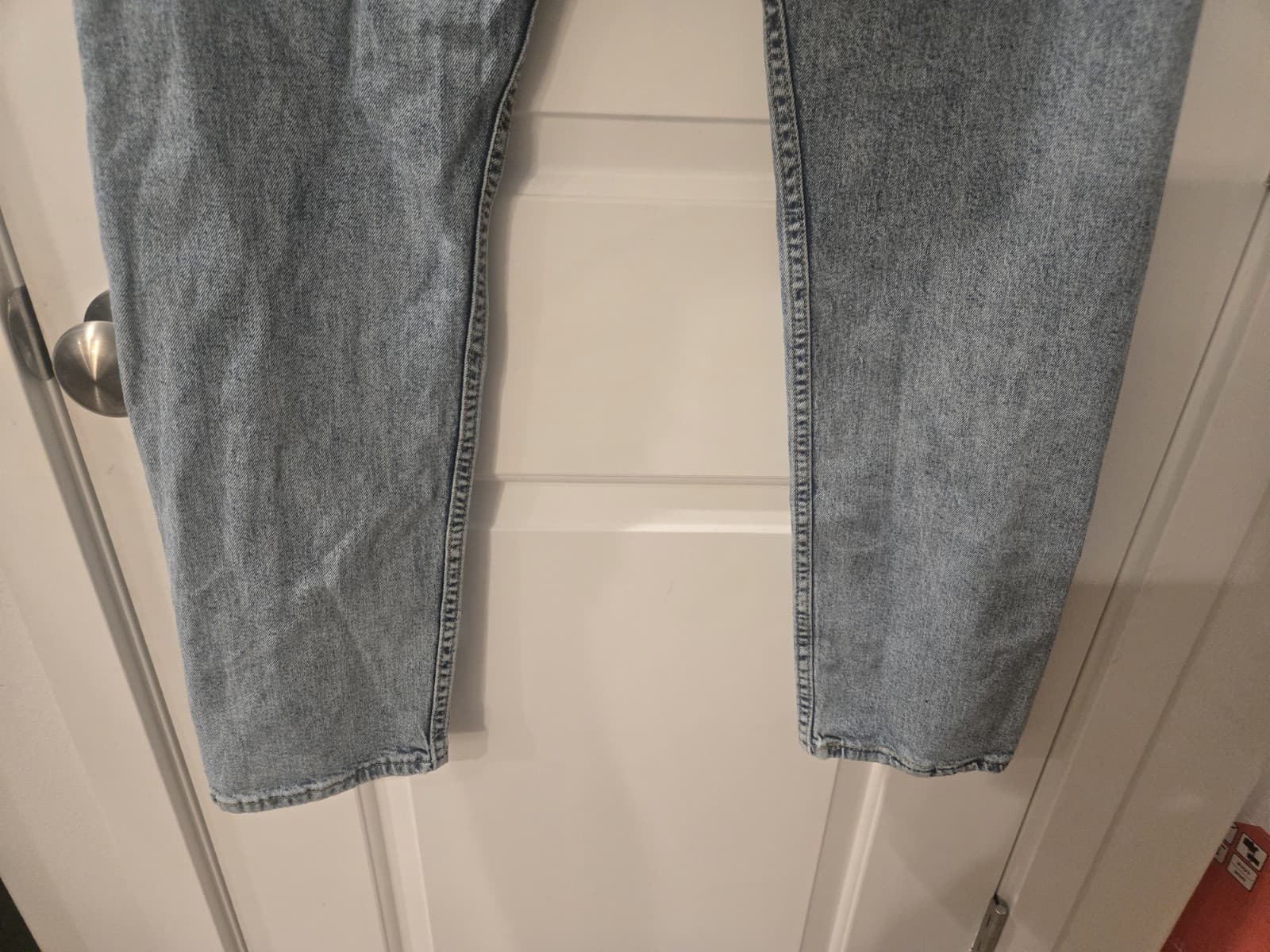 Levi’s 502 Taper Jeans Womens 31x30 Light Wash Denim High Rise Mom Style - Thumbnail 6