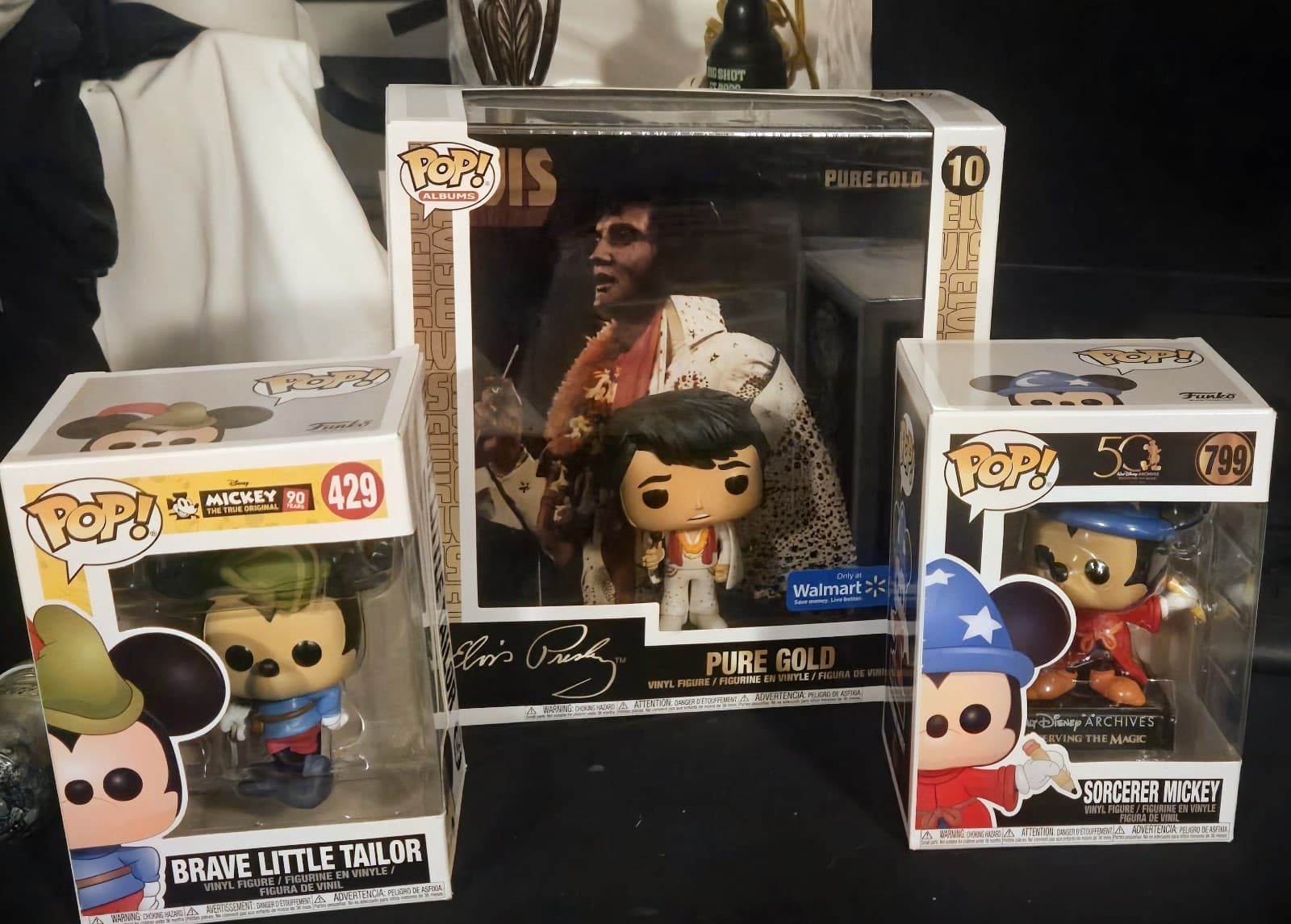 Funko Pop Disney Mickey Elvis Presley Lot of 3 New in Box Walmart Exclusive - Thumbnail 2