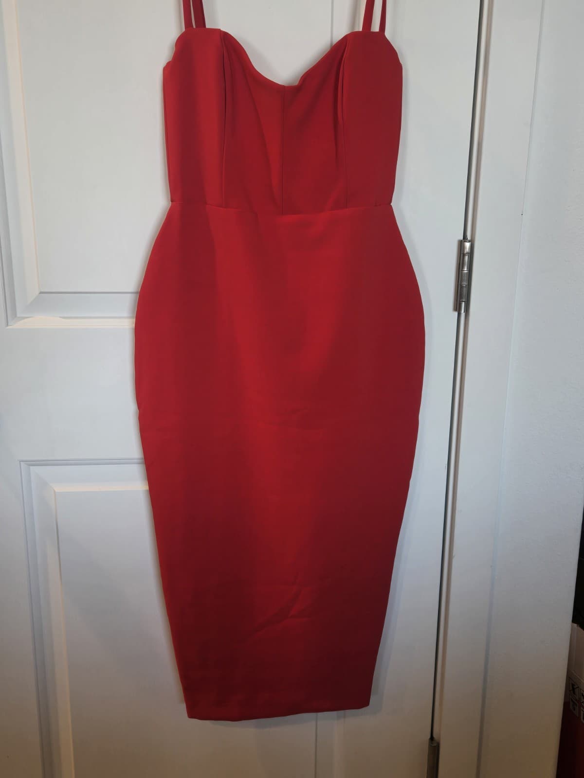 Nookie Red Bodycon Midi Dress – Size XS - Thumbnail 3