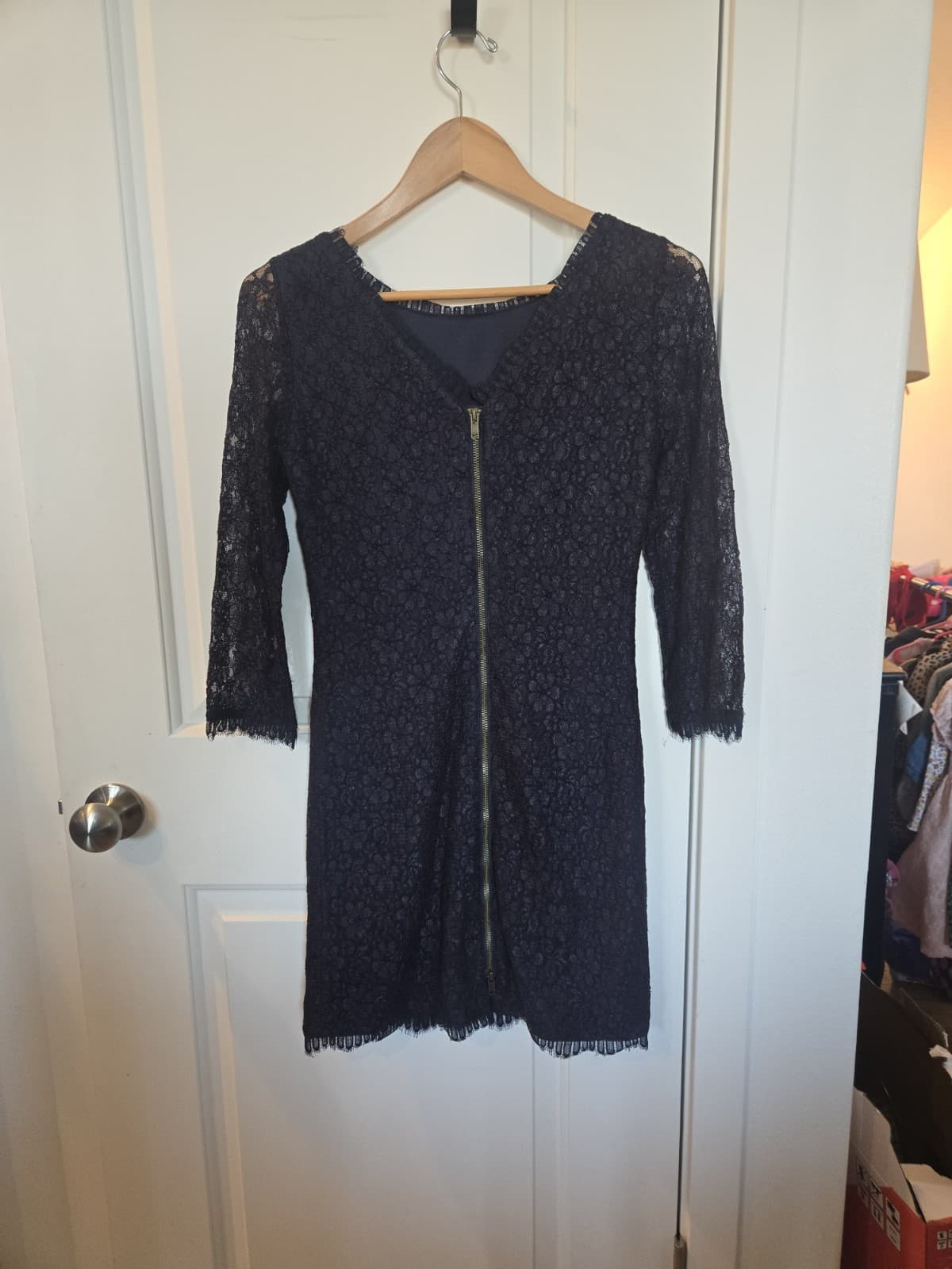THML Navy Lace Dress Description (Size Small) - Thumbnail 10